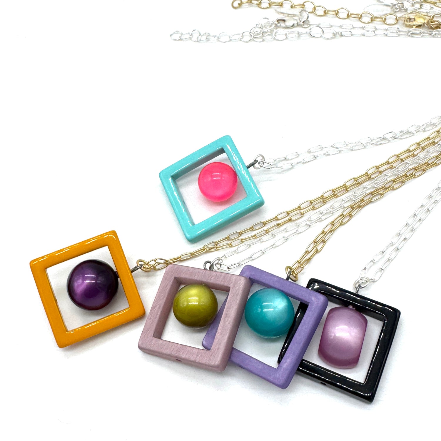 Color Study Frame Necklace