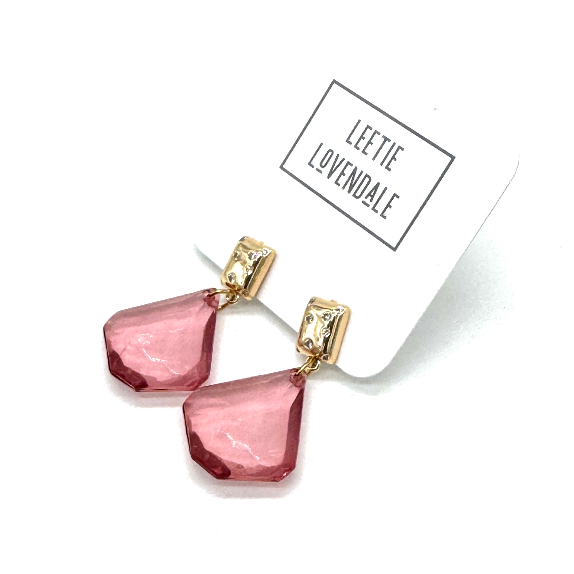 Lagoon Facet Earrings