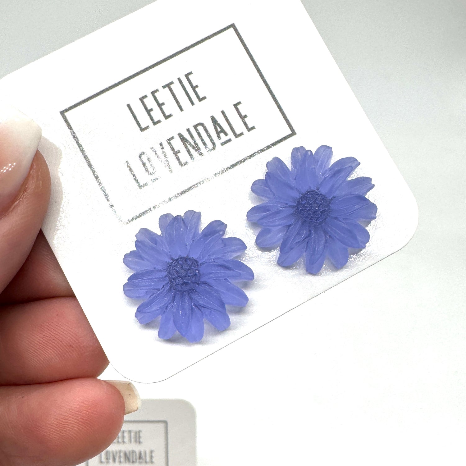 Frosted SunFlower Stud Earrings