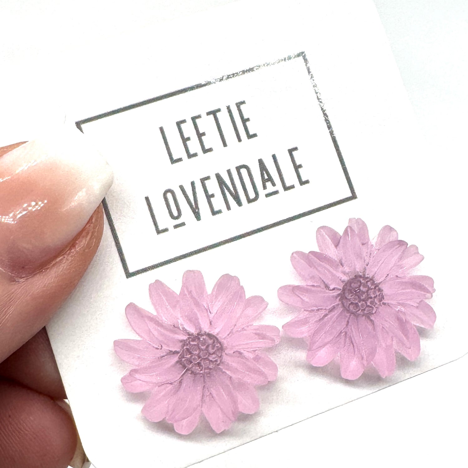 Frosted SunFlower Stud Earrings