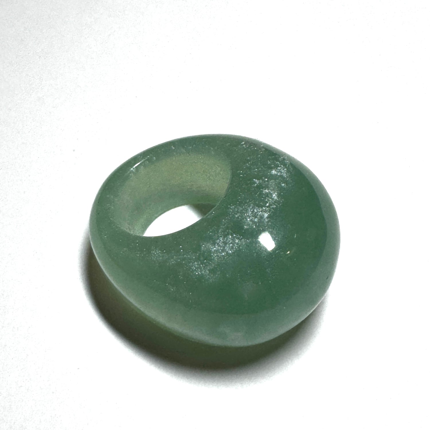Forma Resin Ring – Ice Blue Glow
