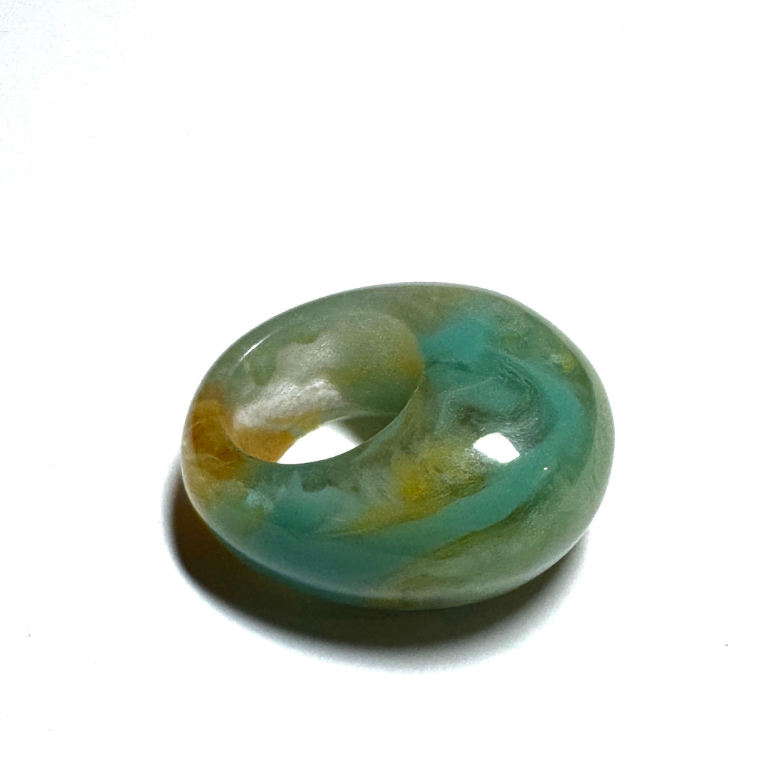 Forma Resin Ring – Turquoise Sediment