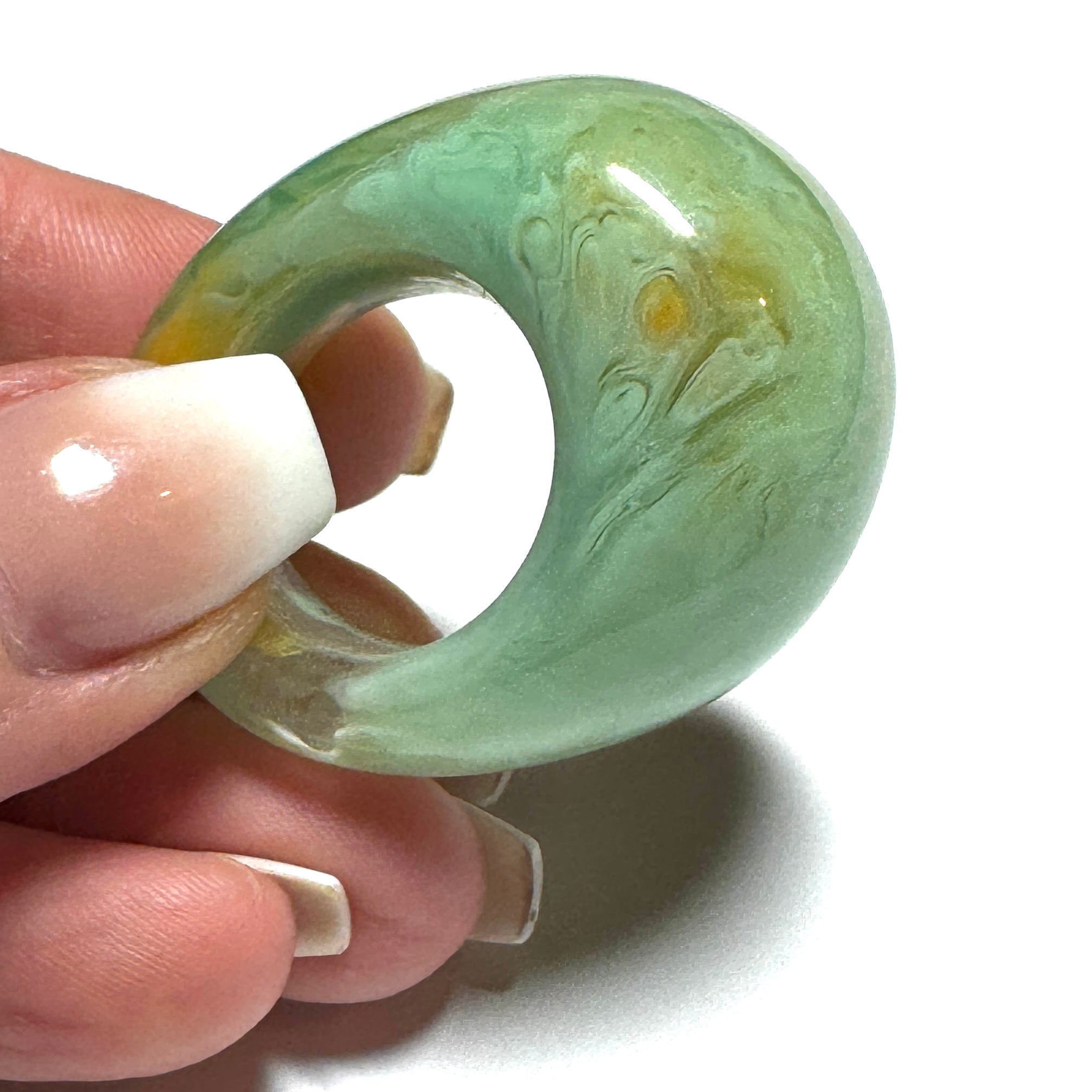 Forma Resin Ring – Turquoise Sediment