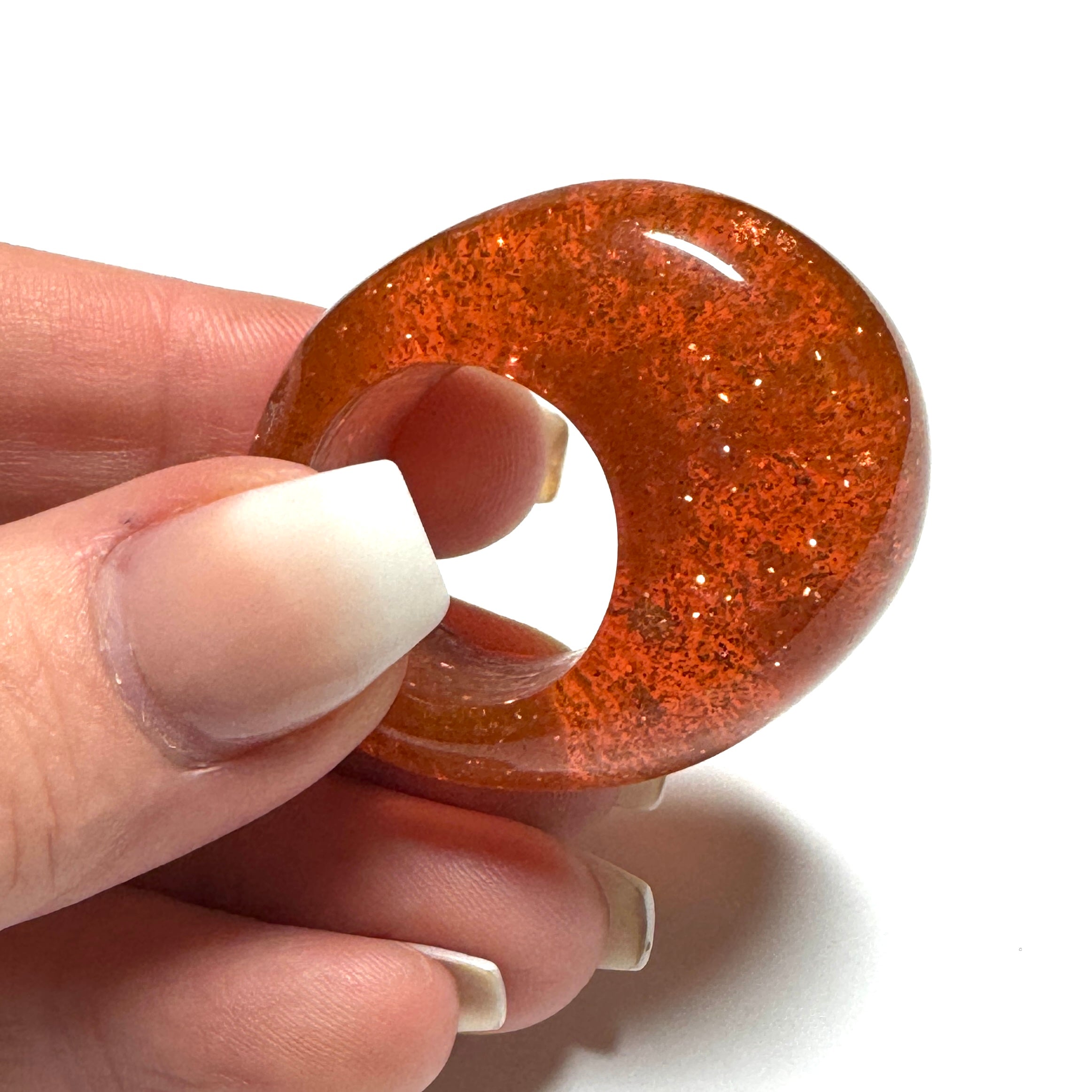 Forma Resin Ring – Copper Glitter