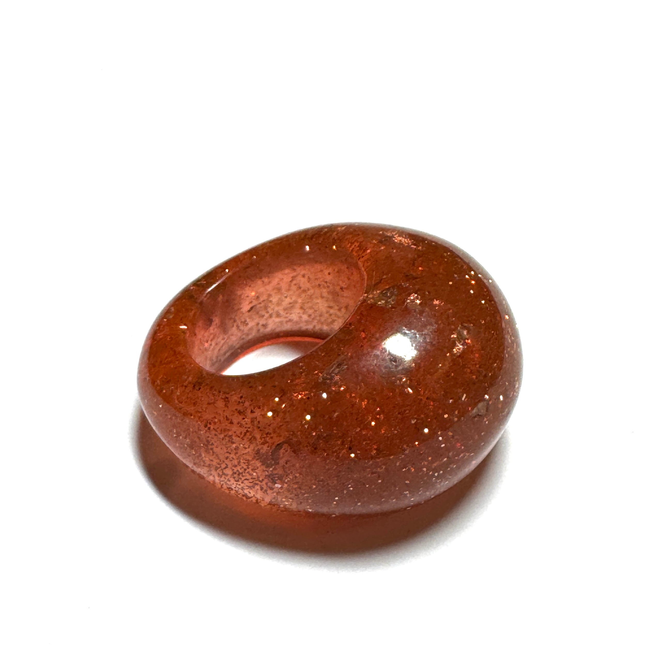 Forma Resin Ring – Copper Glitter