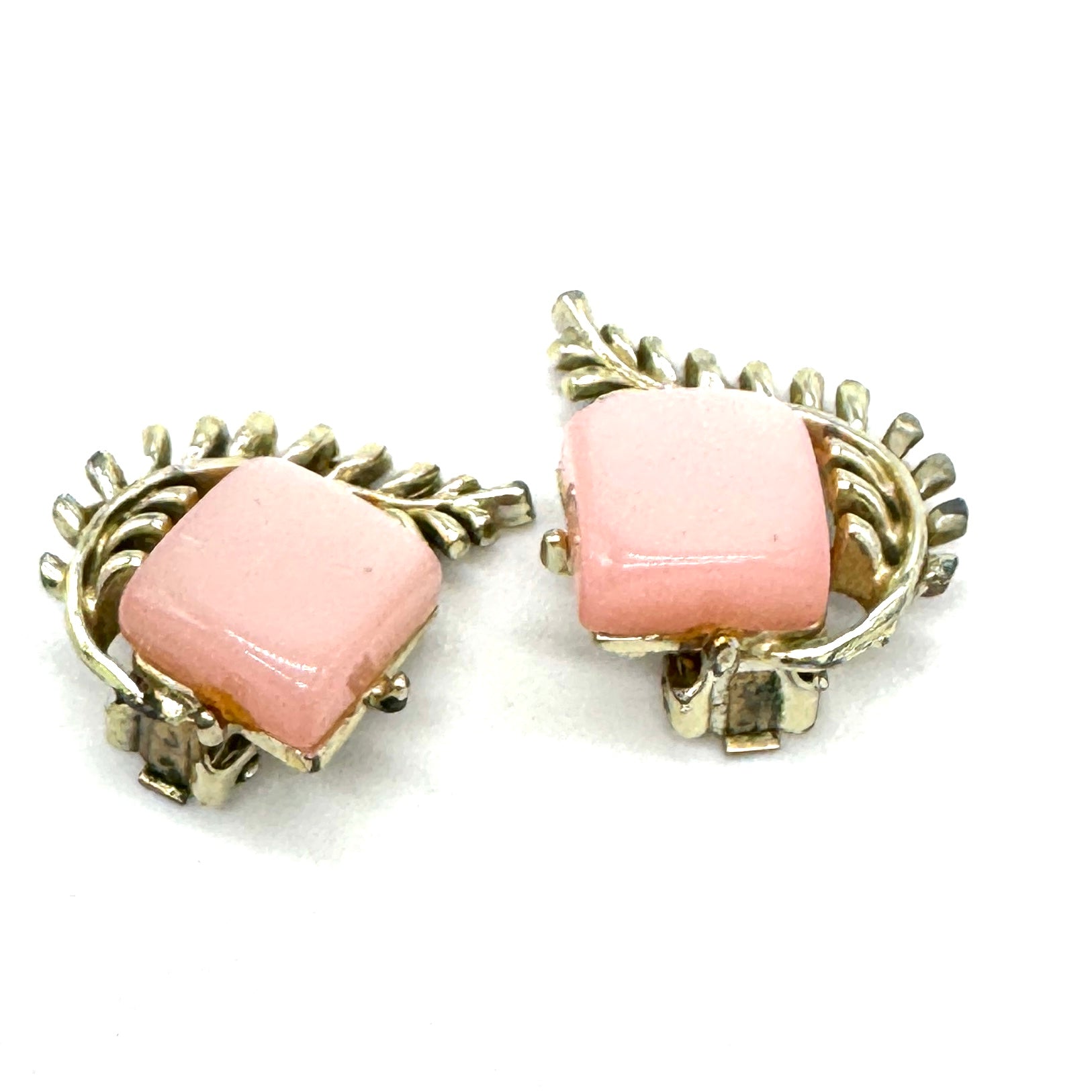 Peachy Keen Earrings, One Of A Kind - Estate Thermoset Event!