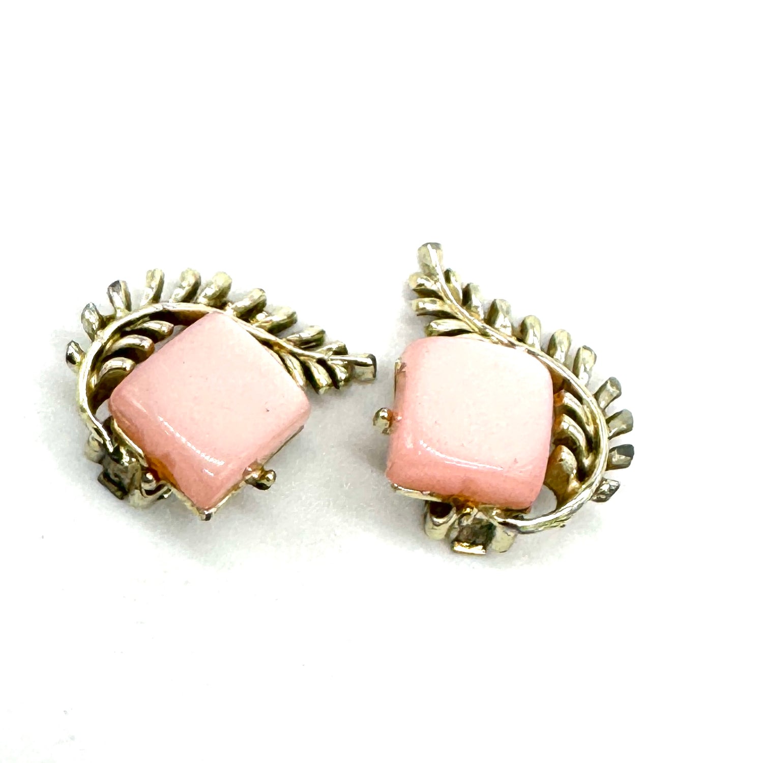 Peachy Keen Earrings, One Of A Kind - Estate Thermoset Event!