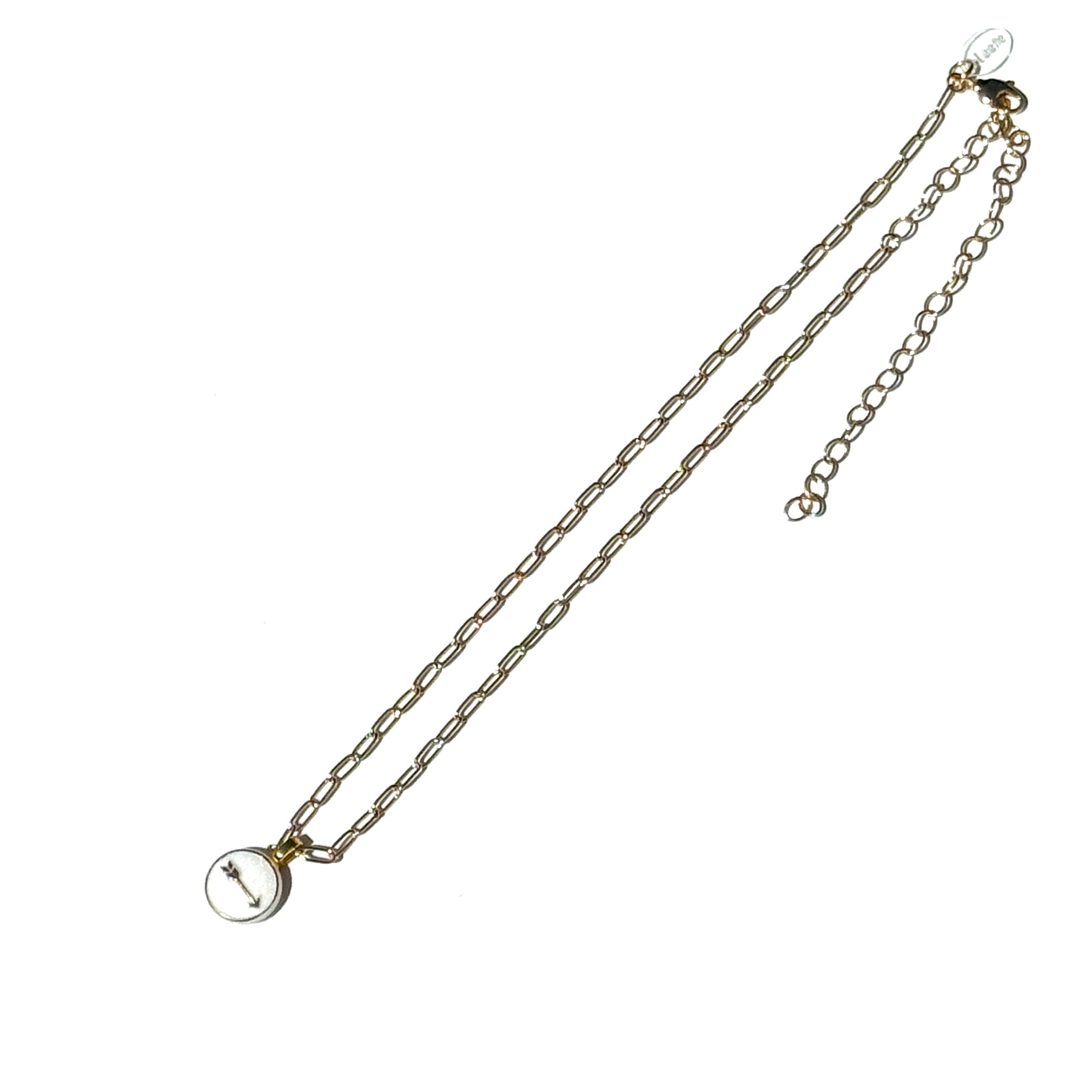 Directions Glass Heirloom Arrow Necklace