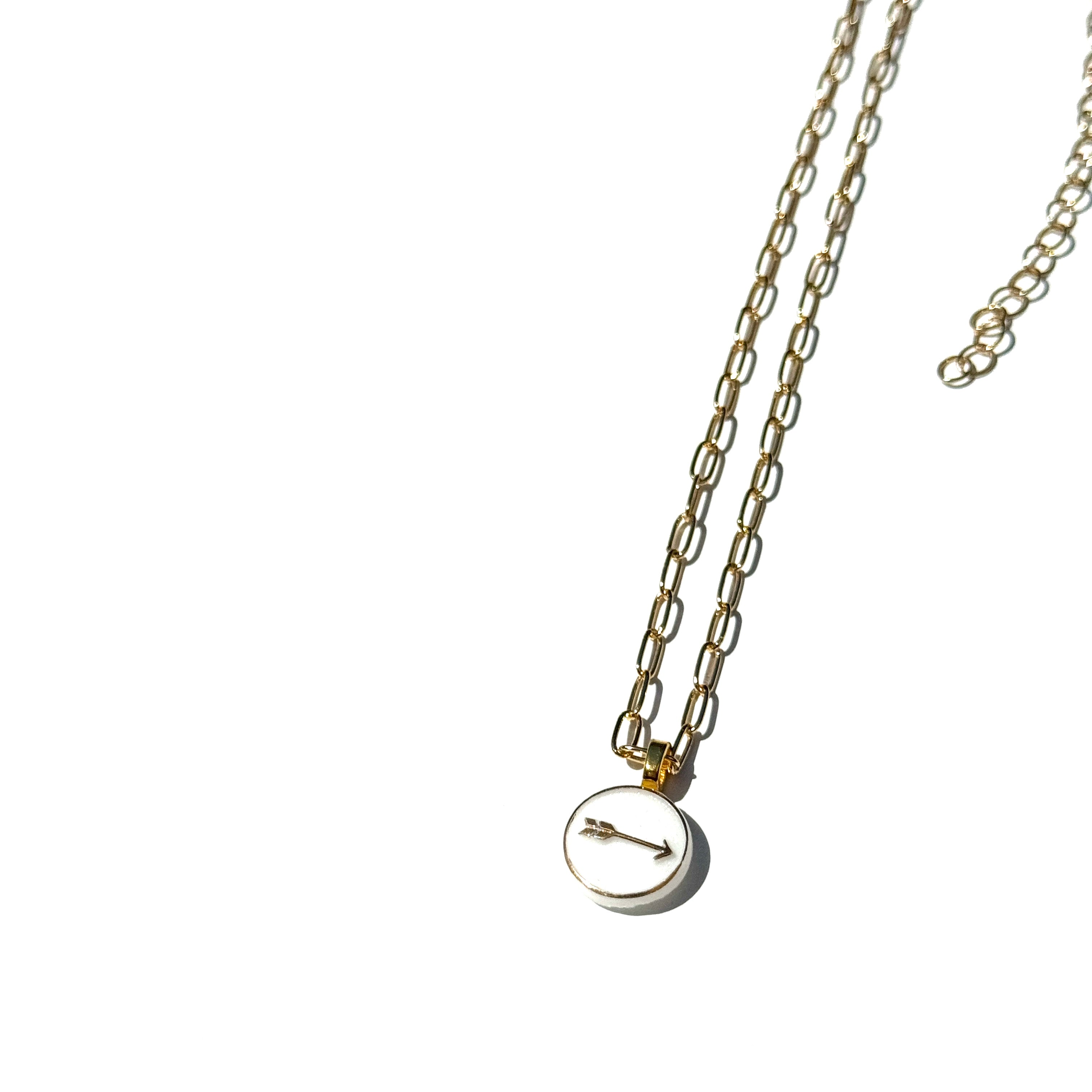 Directions Glass Heirloom Arrow Necklace