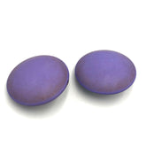 purple retro button stud earrings