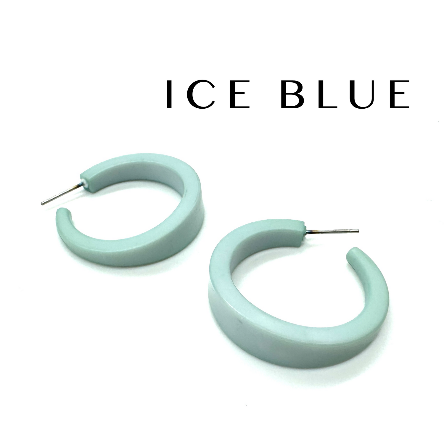 Shiny Opaque Lola Hoop Earrings