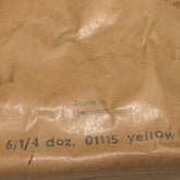 Brown packageing for vintage beads featuring made in Germany stamp
