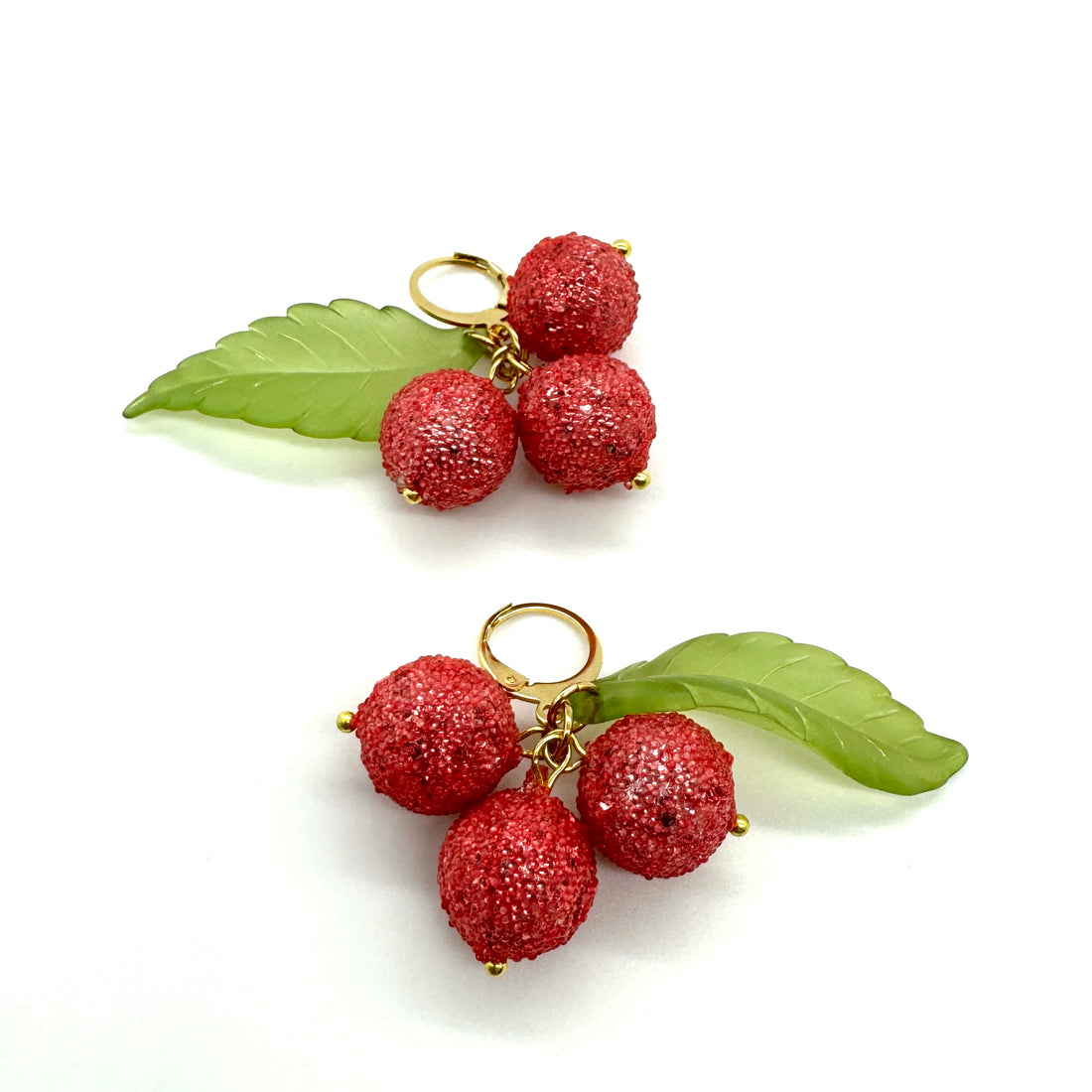 Festive Berries Sugar Bead Earrings