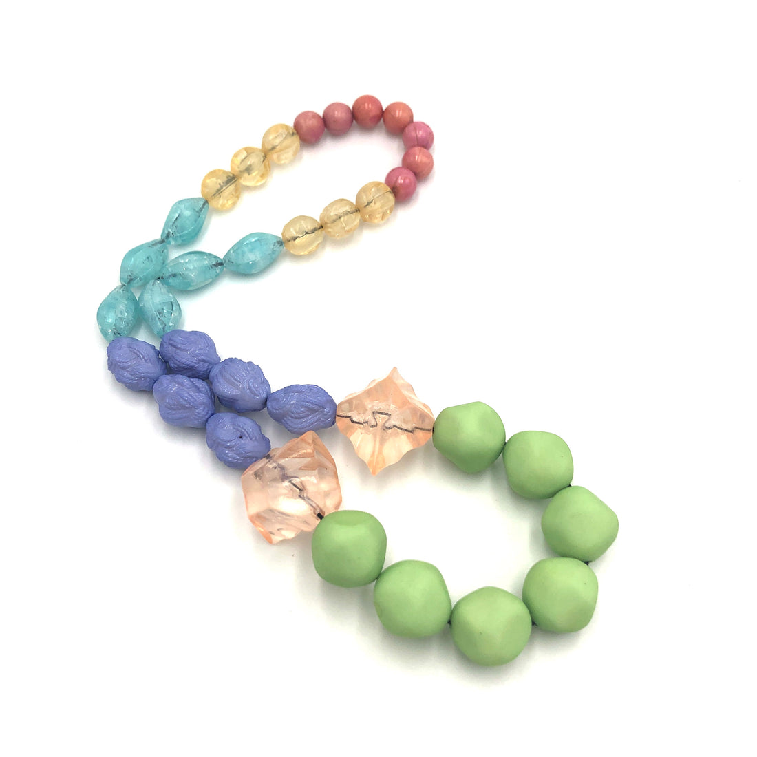 colorful stretch necklace