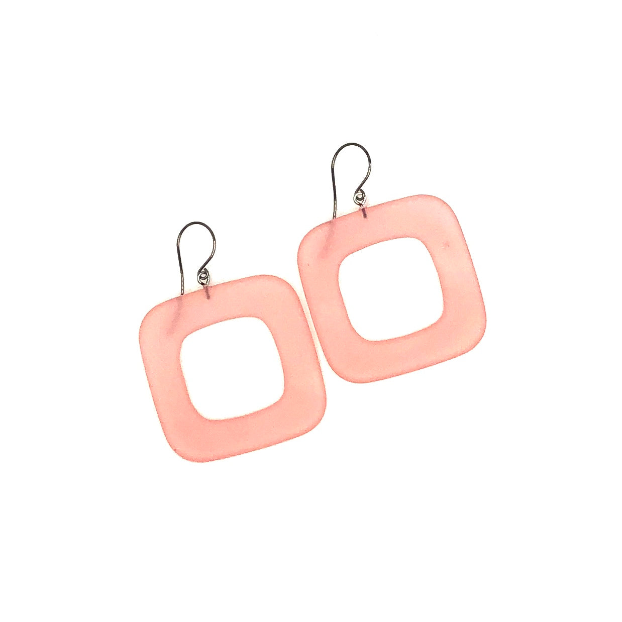 Deco Square Donut Drop Earrings