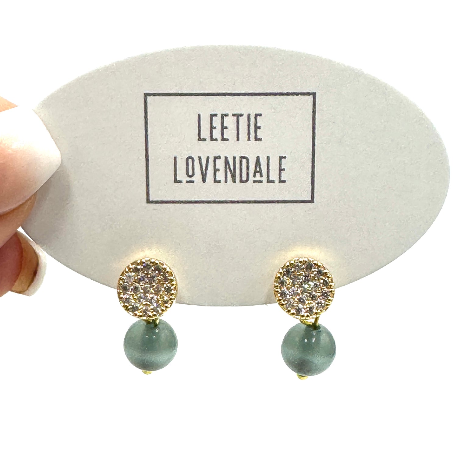 sparkle drop earrings