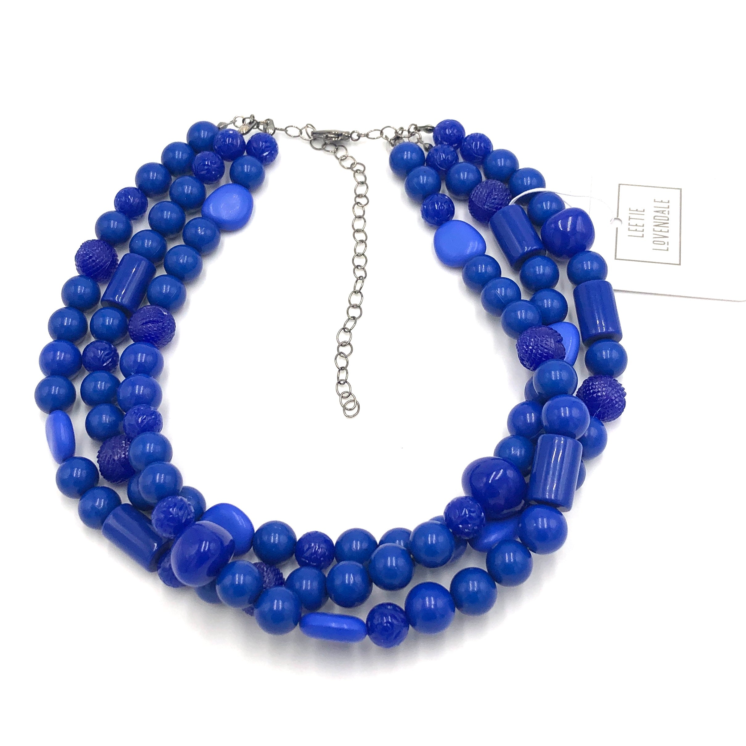 True Blue Knotted Morgan Necklace