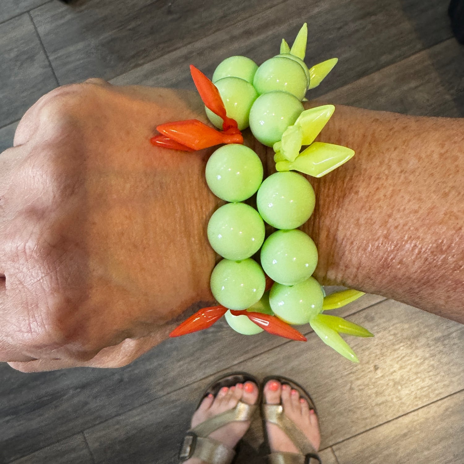 Neon Mint Cha Cha Bracelet