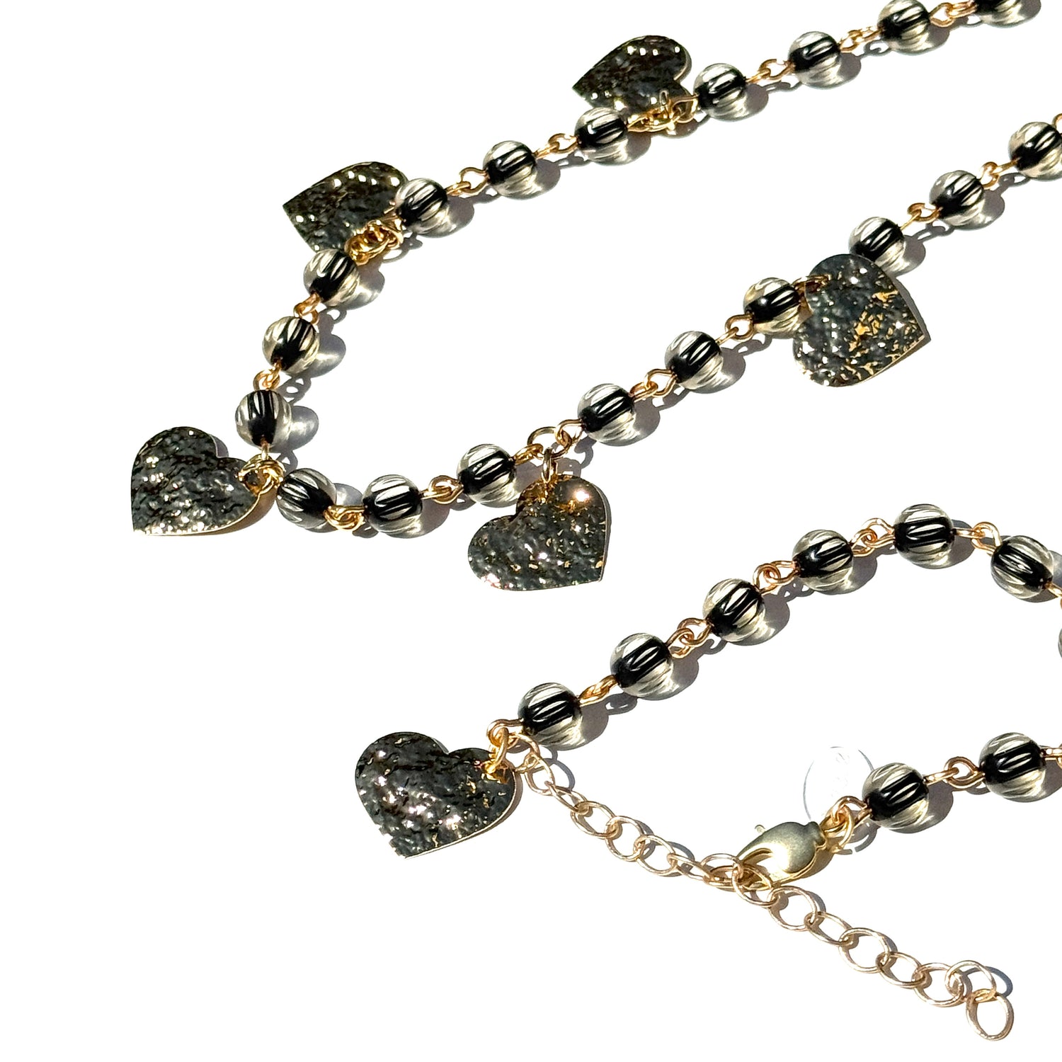 Midnight Gilded Hearts Betsy Bracelet