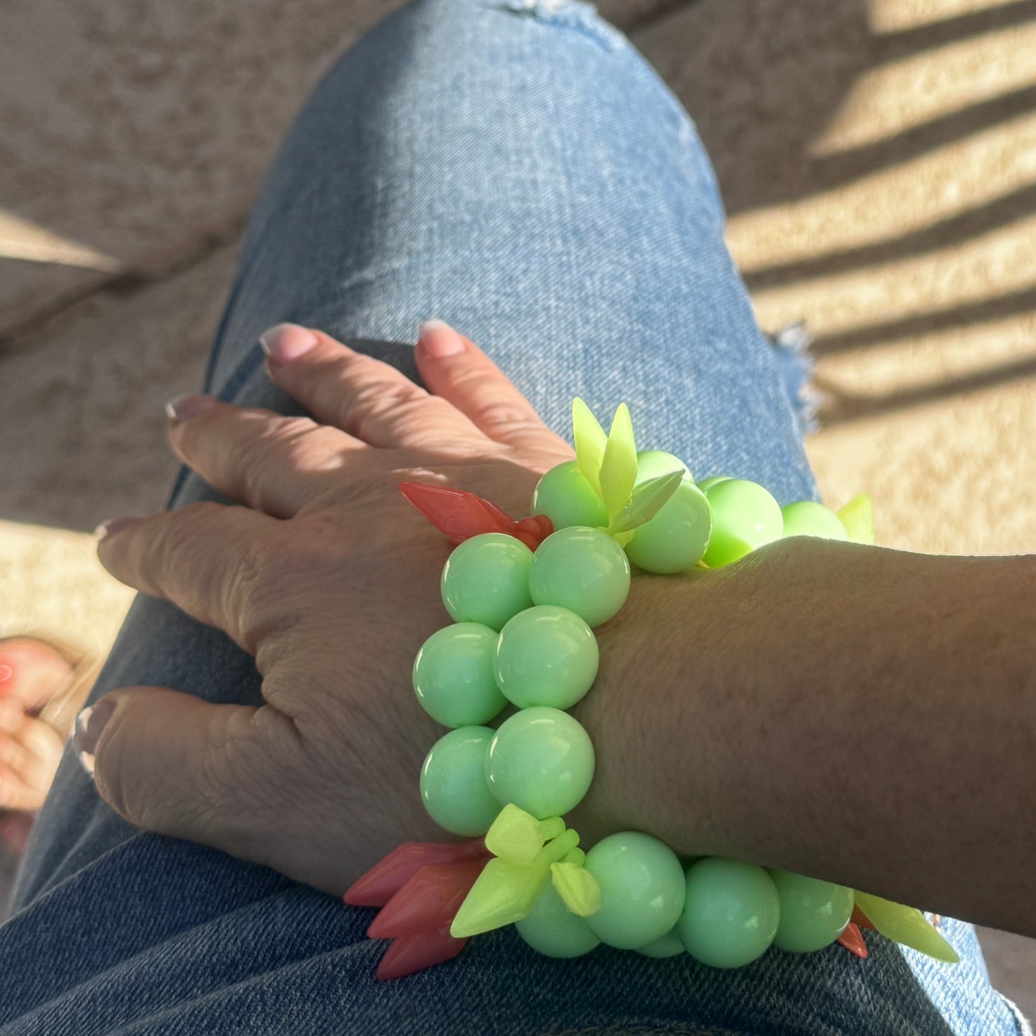 Neon Mint Cha Cha Bracelet