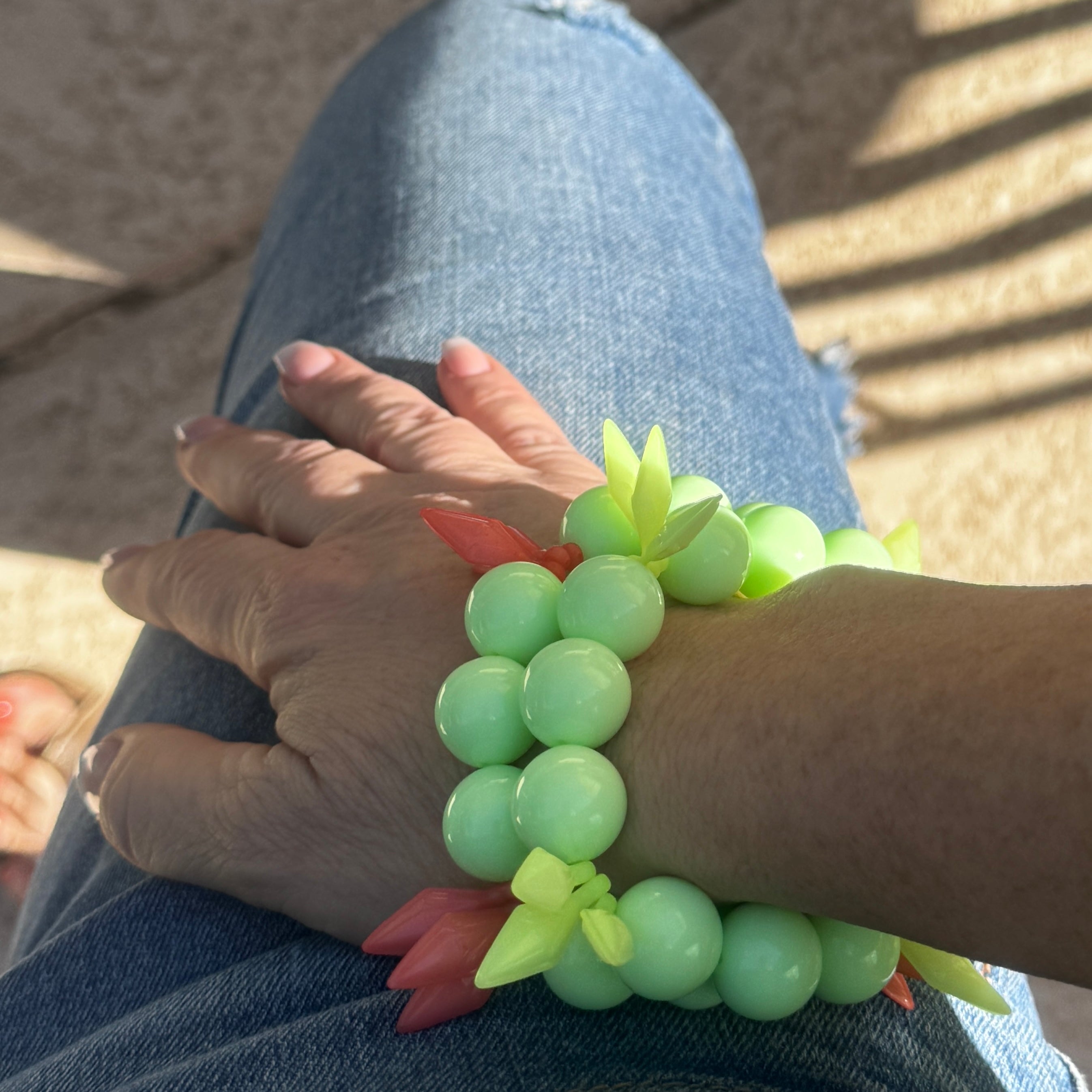 Neon Mint Cha Cha Bracelet