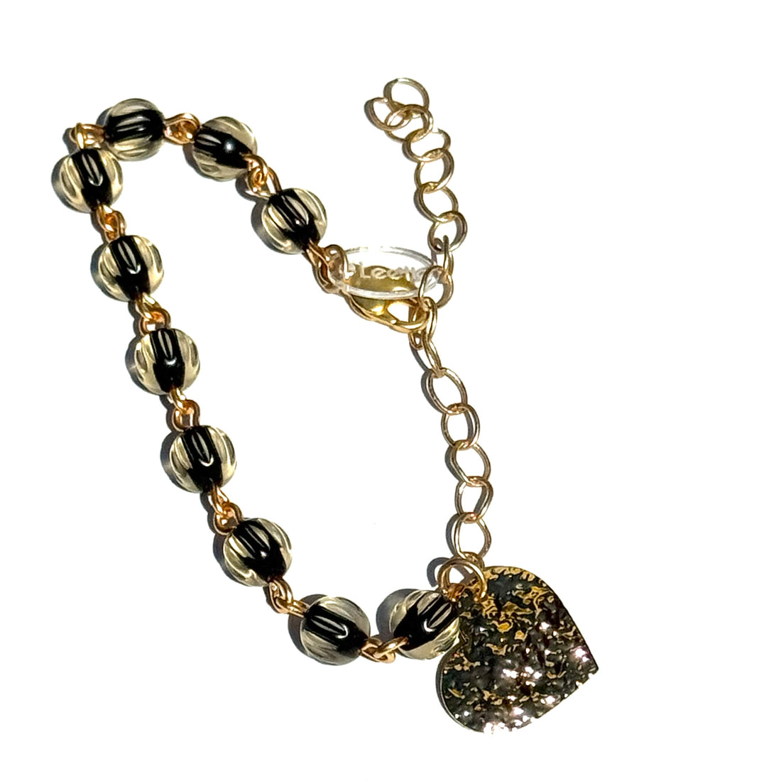 Midnight Gilded Hearts Betsy Bracelet