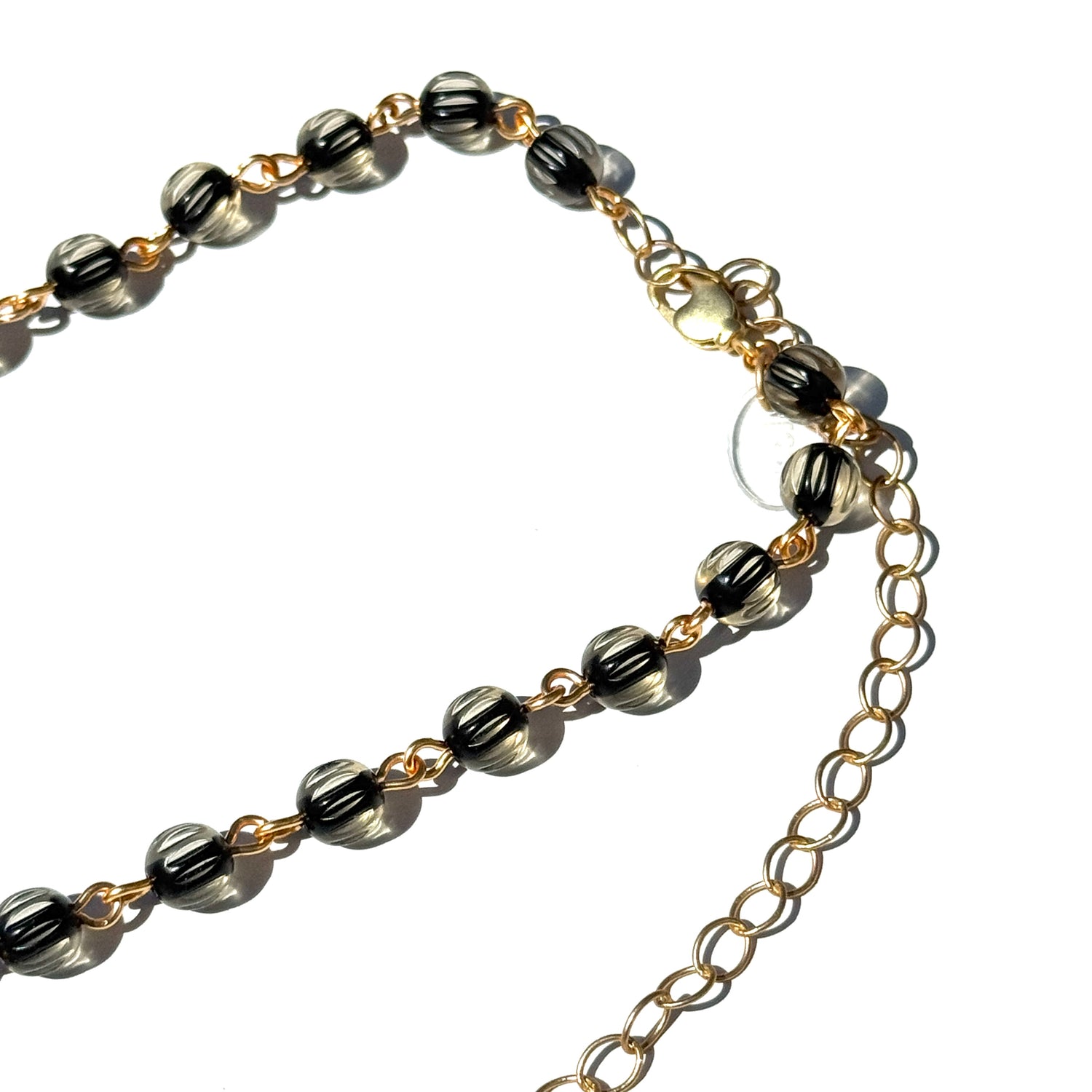 Midnight Gilded Hearts Amelia Necklace