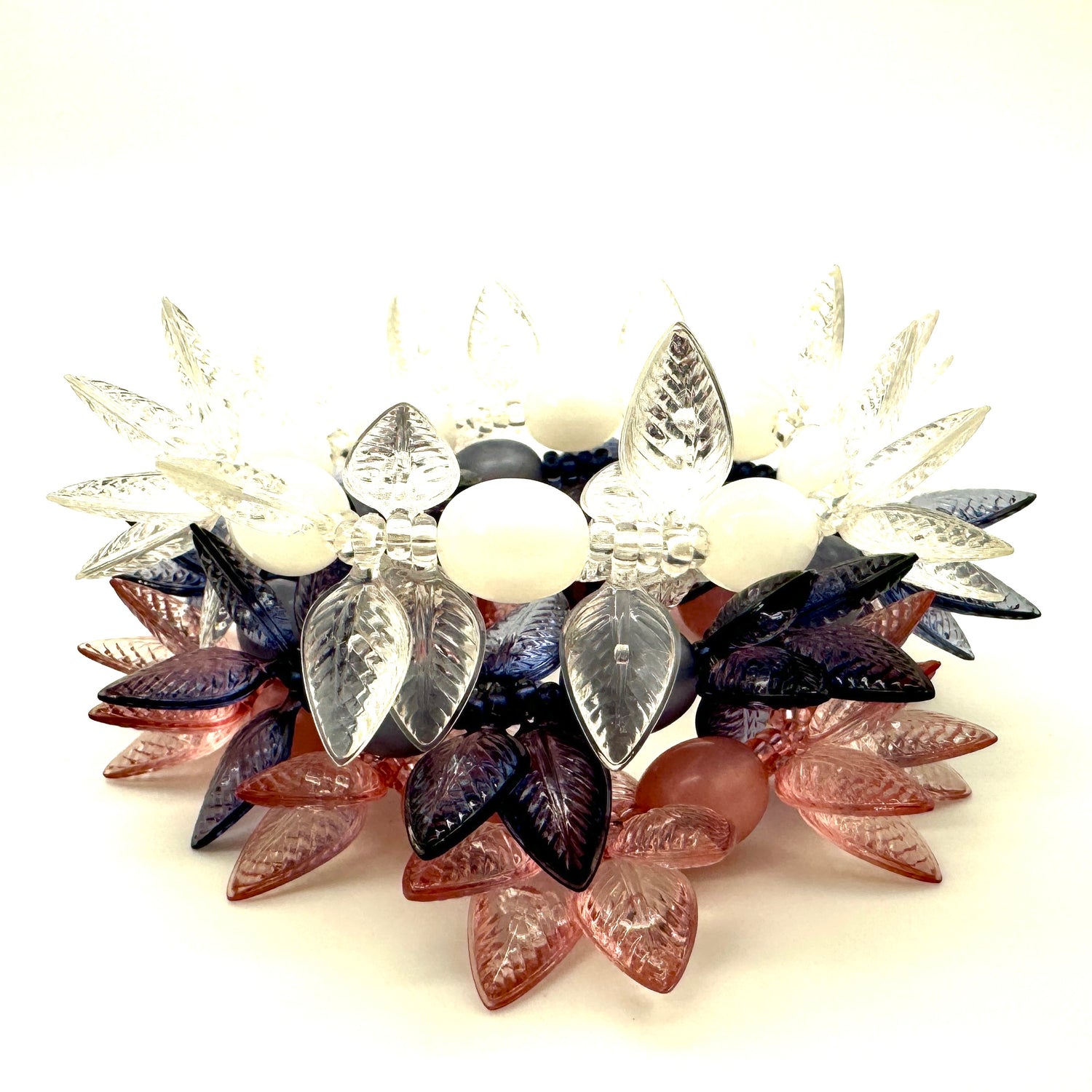 Leaf Cluster Stack &amp; Stretch Bracelet