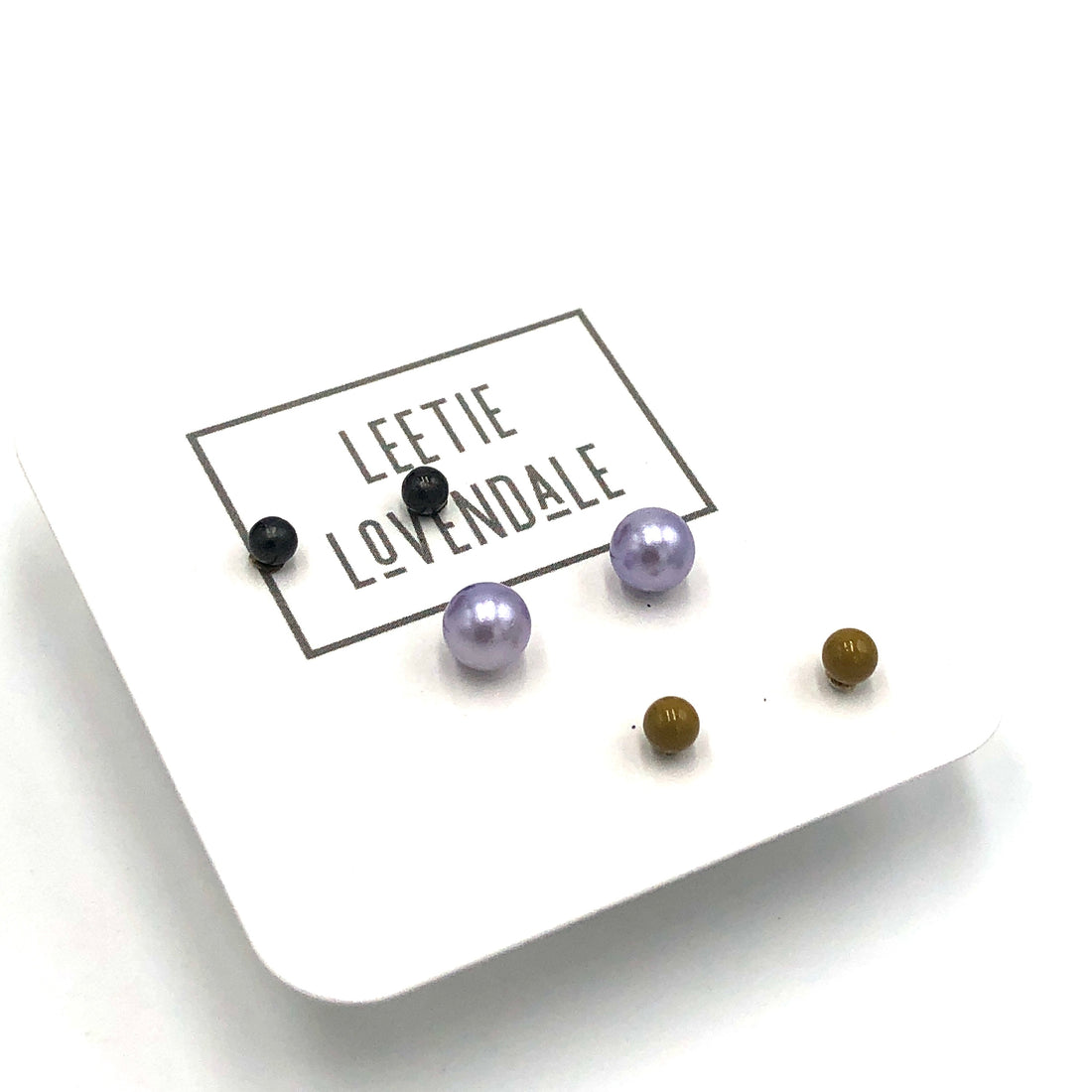 purple pearl studs