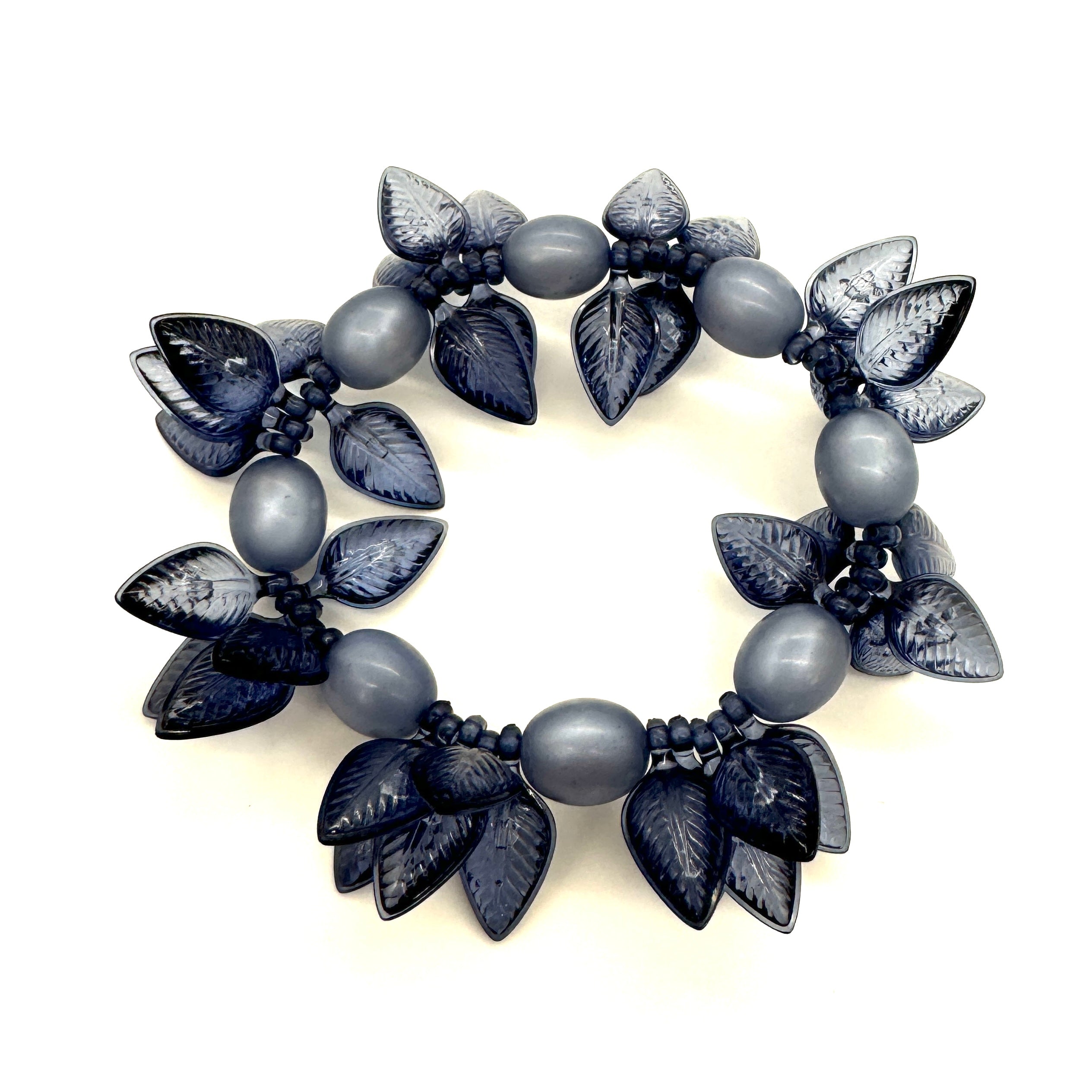 Leaf Cluster Stack &amp; Stretch Bracelet