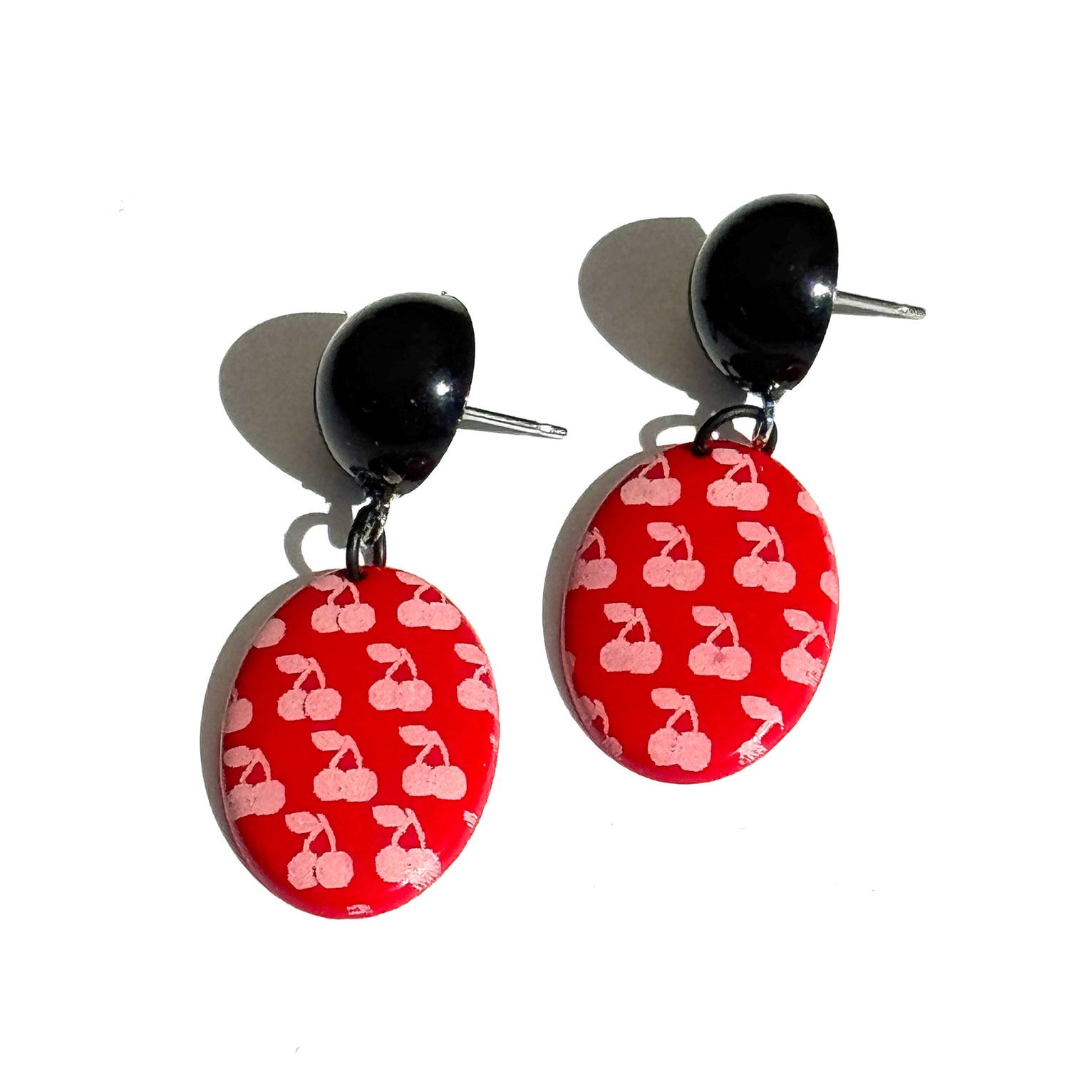 Lucky Cherries Retro Drop Earrings