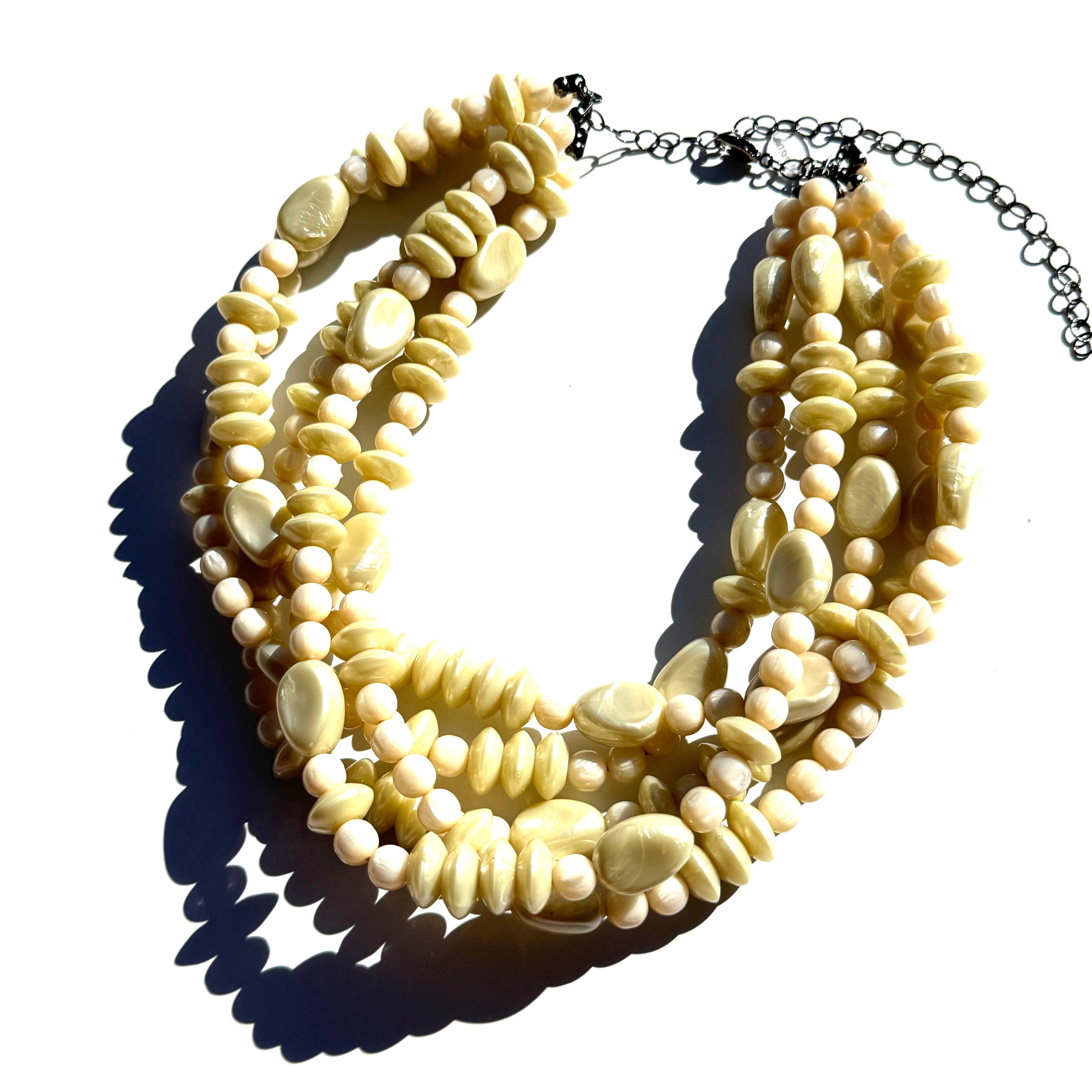 Vanilla Cream Aura Glow Sylvie Necklace