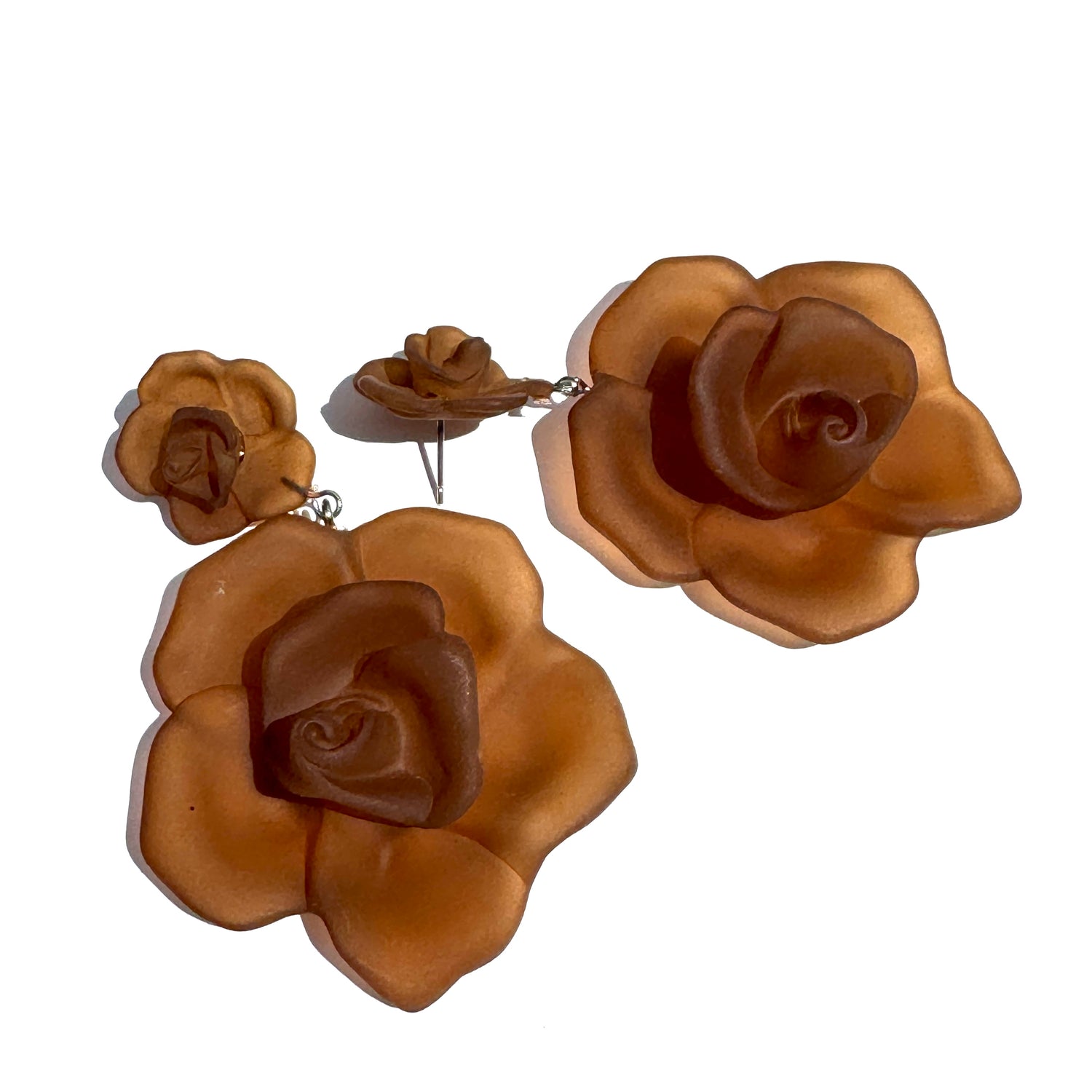 Frost Flower Corsage Earrings