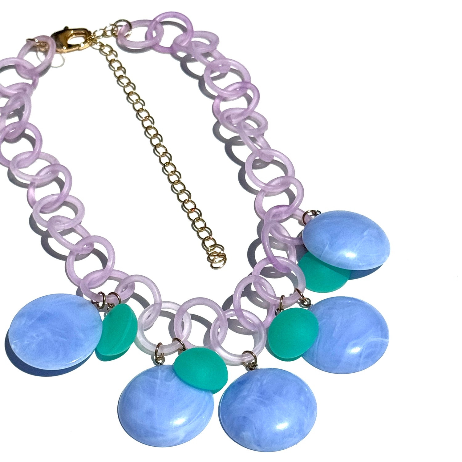 Periwinkle Taffy Clink Necklace