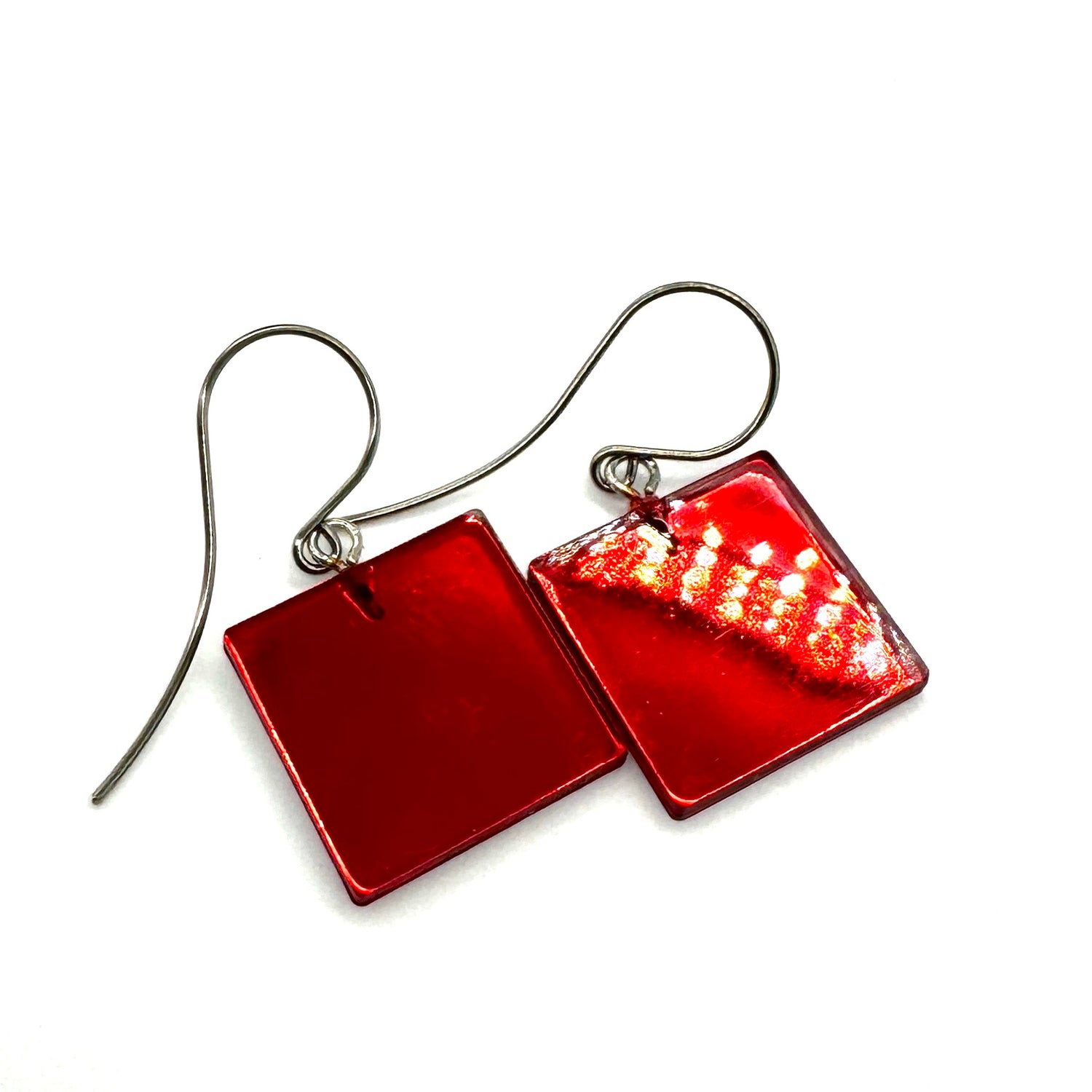 Mirror Square Drop Earrings *DOORBUSTER!*