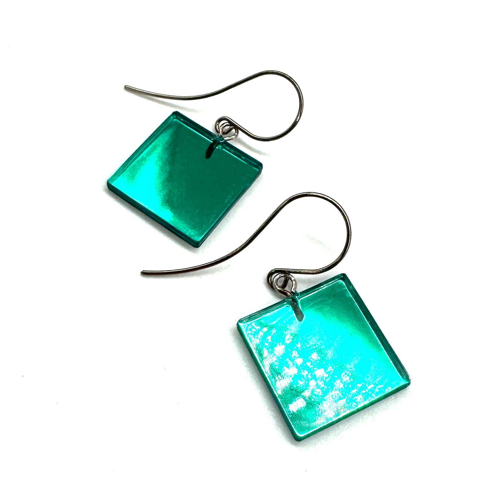 Mirror Square Drop Earrings *DOORBUSTER!*