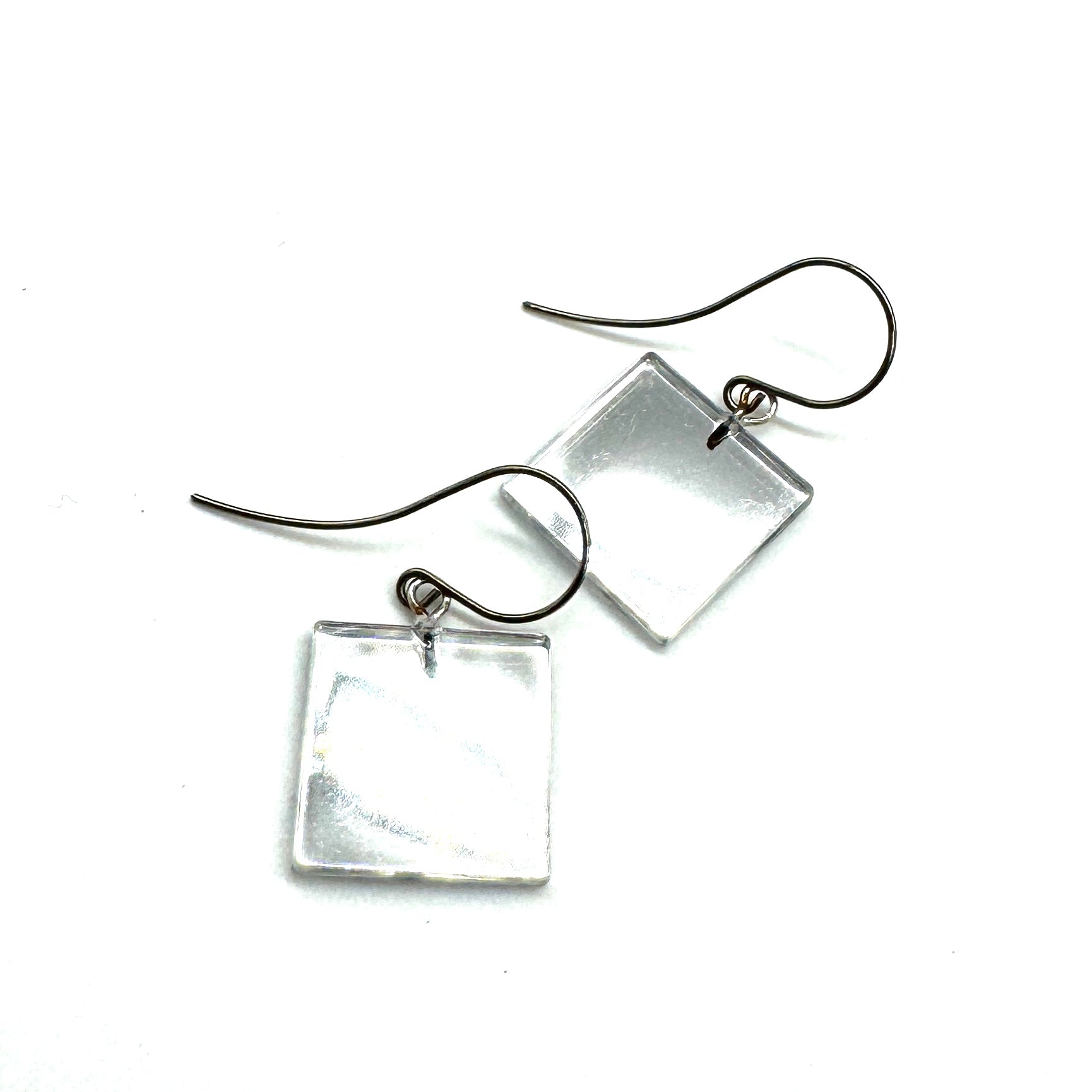 Mirror Square Drop Earrings *DOORBUSTER!*