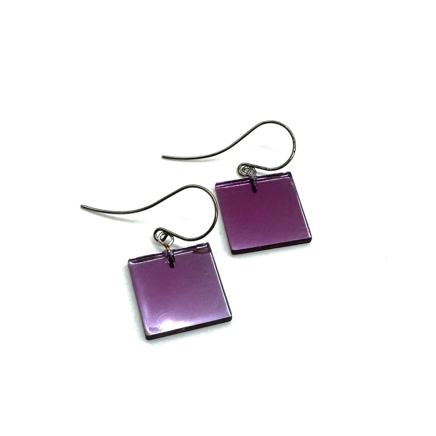 Mirror Square Drop Earrings *DOORBUSTER!*