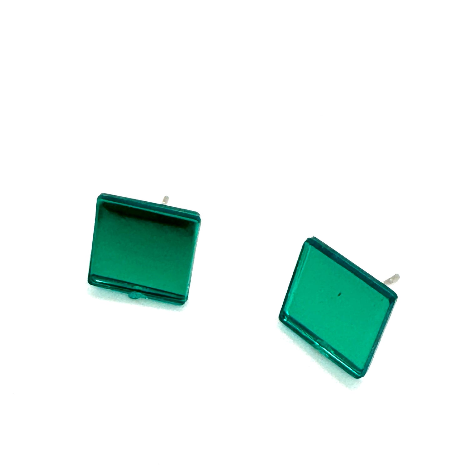 Mirror Mini Square Stud Earrings *DOORBUSTER!*