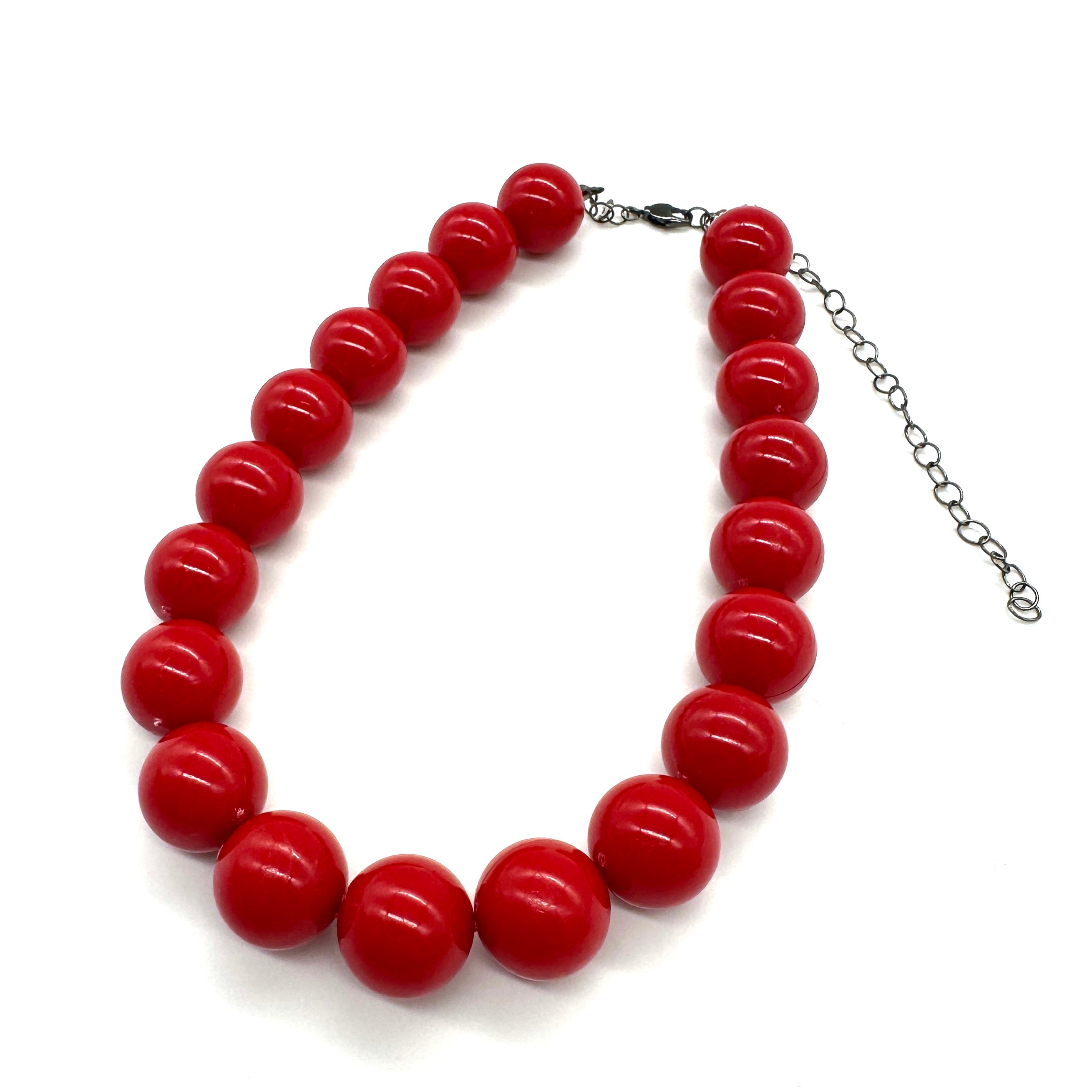 Chunky Cherry Red Marco Necklace