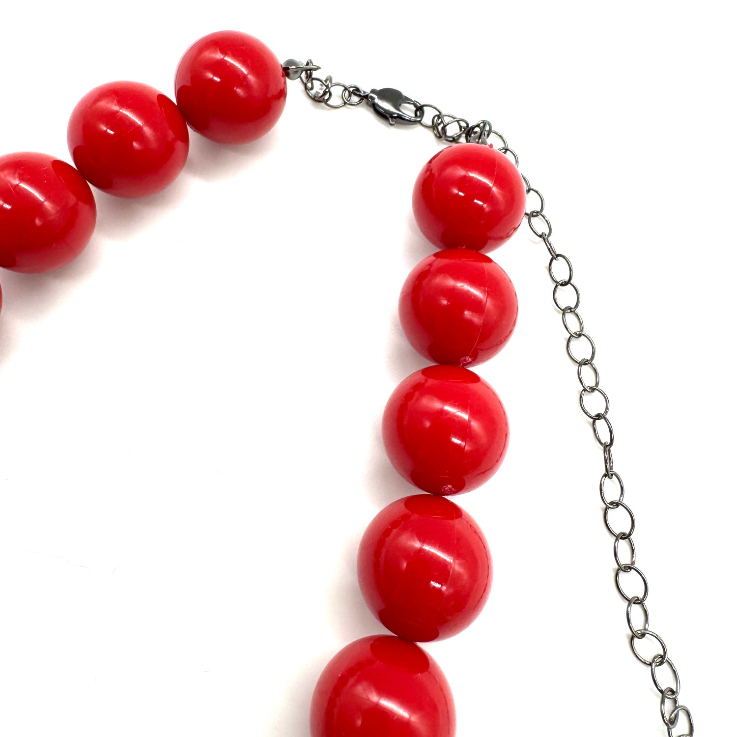 Chunky Cherry Red Marco Necklace