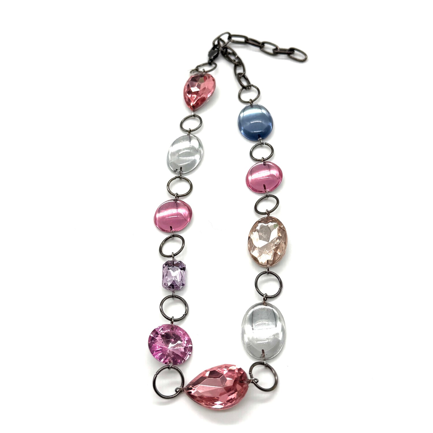 Pink &amp; Ice Story Shine-On Shortie Necklace