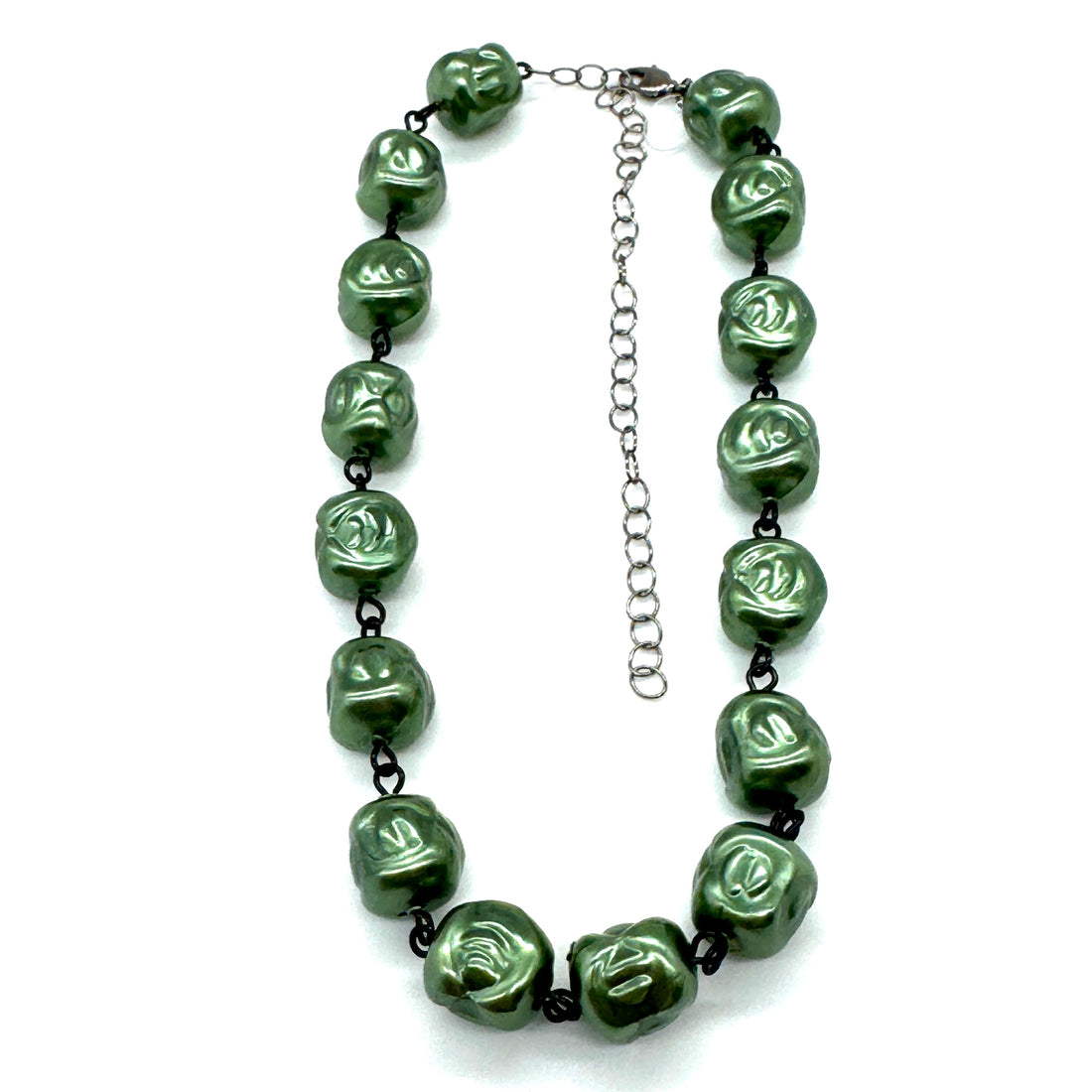 Hollow Evergreen Nugget Amelia Necklace