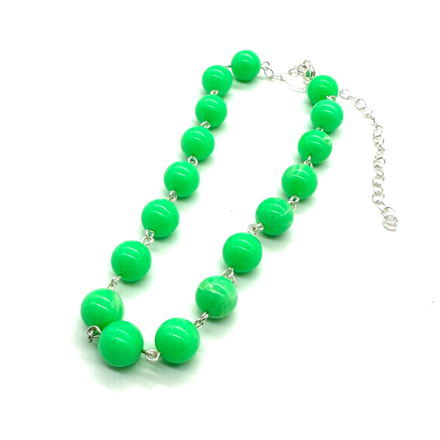 Petrol Bright Green Amelia Necklace