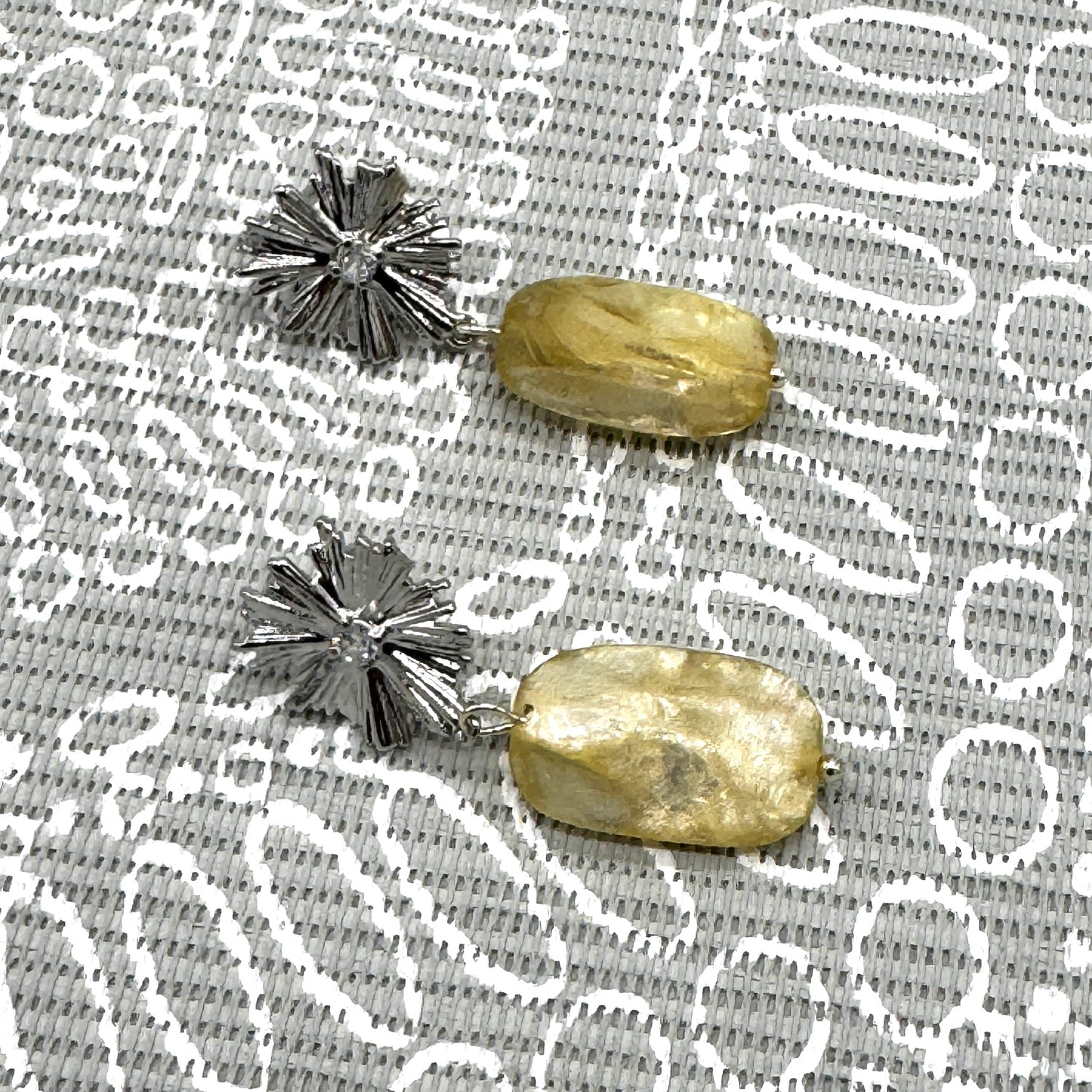 Sunburst Shell Drop Earrings