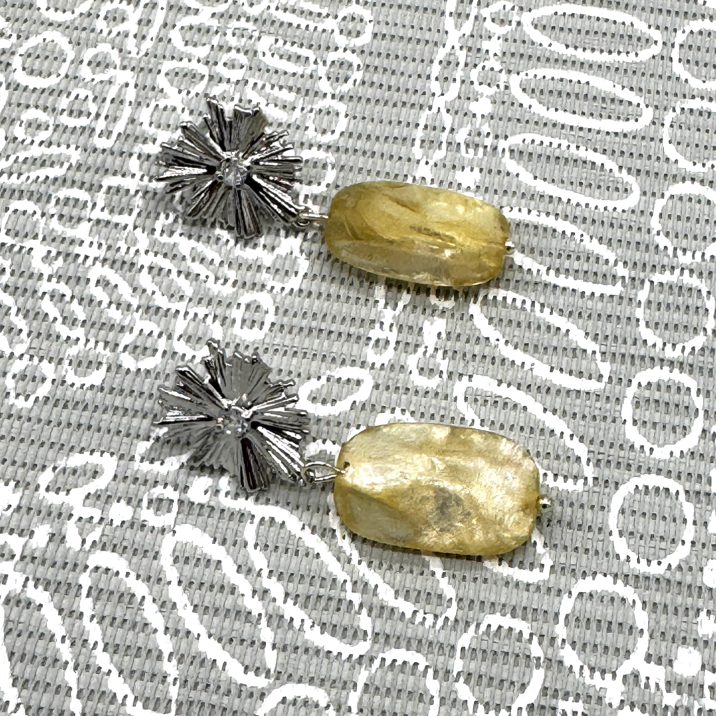 Sunburst Shell Drop Earrings