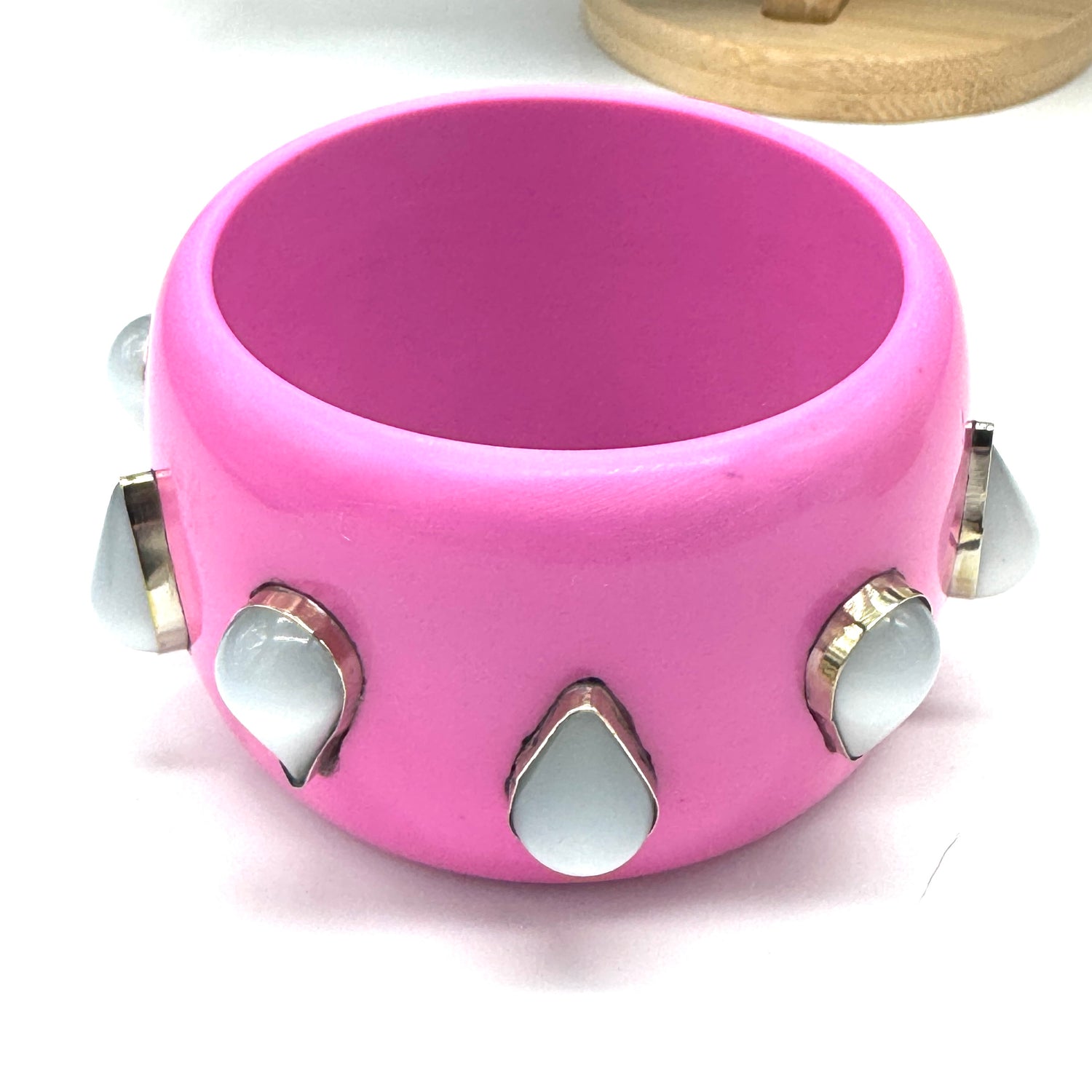 PRE-ORDER Pink &amp; Ice Moonglow Bangle Bracelet (Ships in 4-5 weeks)