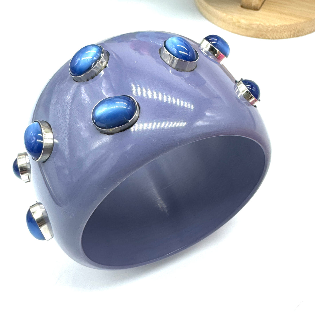 PRE-ORDER Plum &amp; Blue Moonglow Bangle Bracelet (Ships in 4-5 weeks)