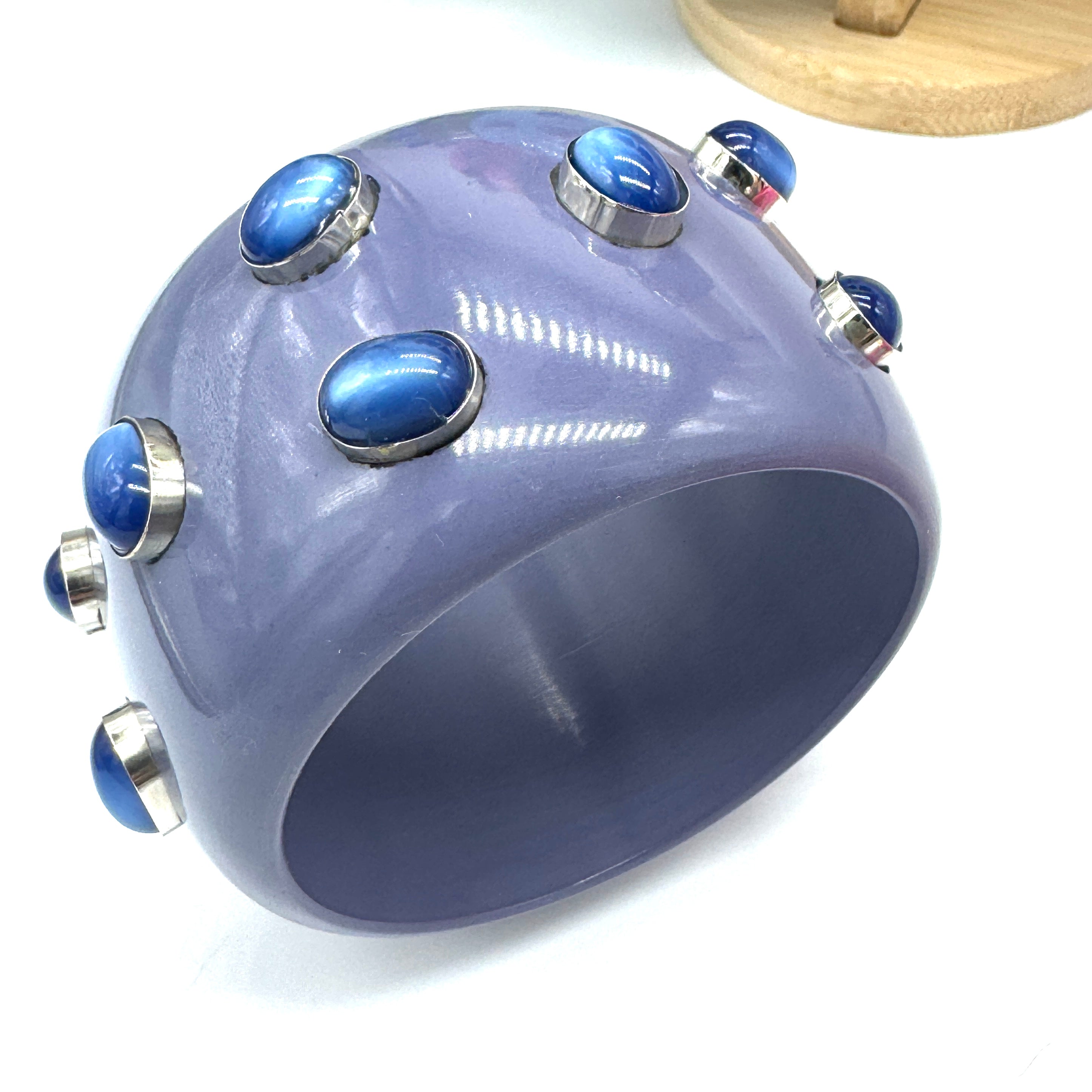 Plum &amp; Blue Moonglow Bangle Bracelet