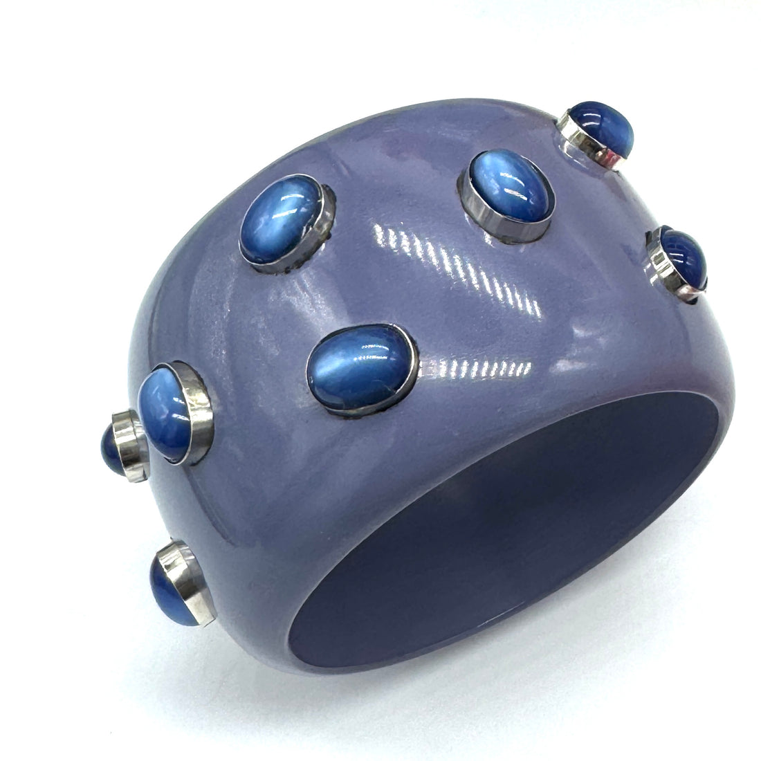 PRE-ORDER Plum &amp; Blue Moonglow Bangle Bracelet (Ships in 4-5 weeks)